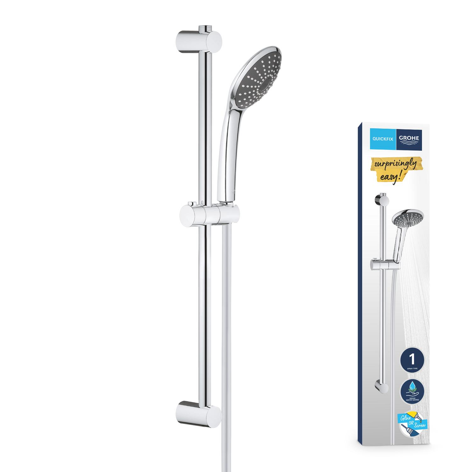 Coloana de dus Grohe 27322000, dus Vitalio Joy, montaj aparent, lungime furtun m 1.75, diametru 110 mm, crom [6]