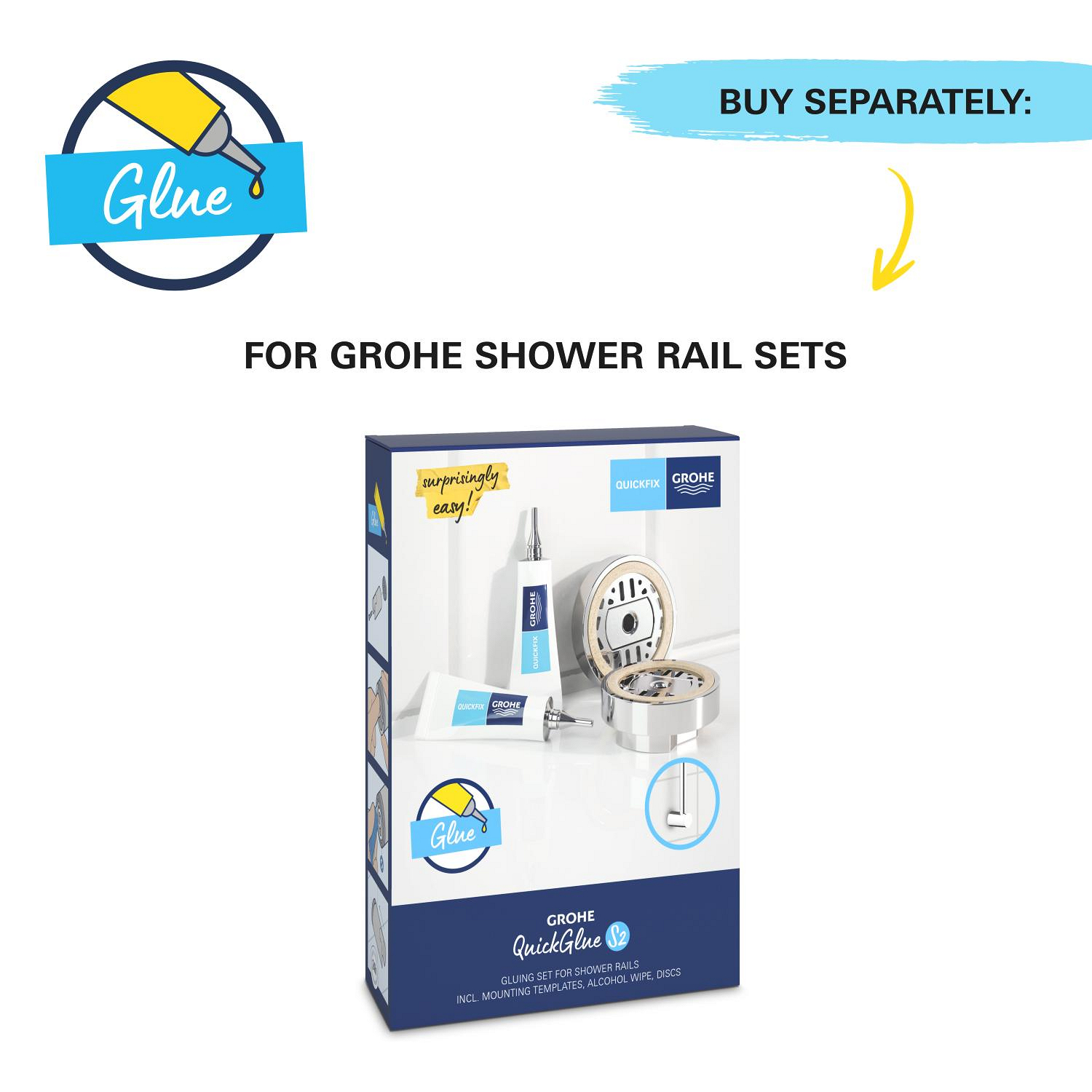 Coloana de dus Grohe 27322000, dus Vitalio Joy, montaj aparent, lungime furtun m 1.75, diametru 110 mm, crom [11]