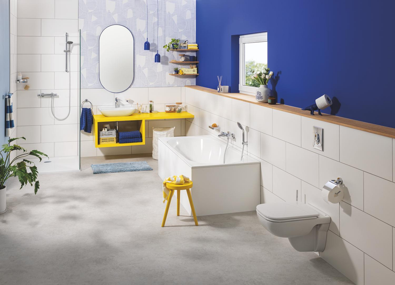 Coloana de dus Grohe 27322000, dus Vitalio Joy, montaj aparent, lungime furtun m 1.75, diametru 110 mm, crom [13]
