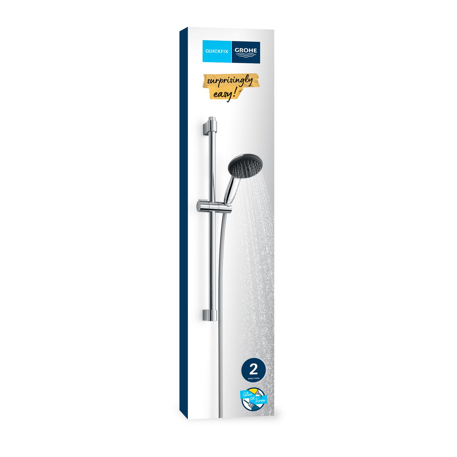 Coloana de dus Grohe 26951001, dus Vitalio Start 110, montaj aparent, numar functii para dus 2, crom [15]