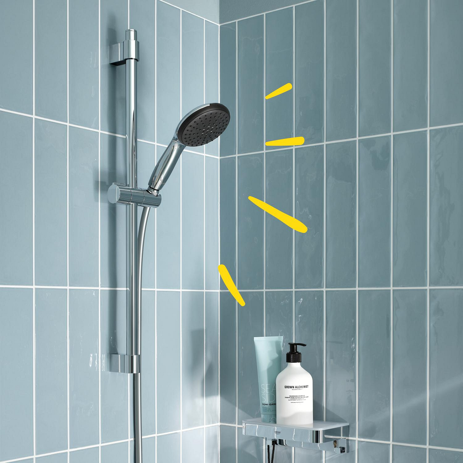 Coloana de dus Grohe 26951001, dus Vitalio Start 110, montaj aparent, numar functii para dus 2, crom [13]