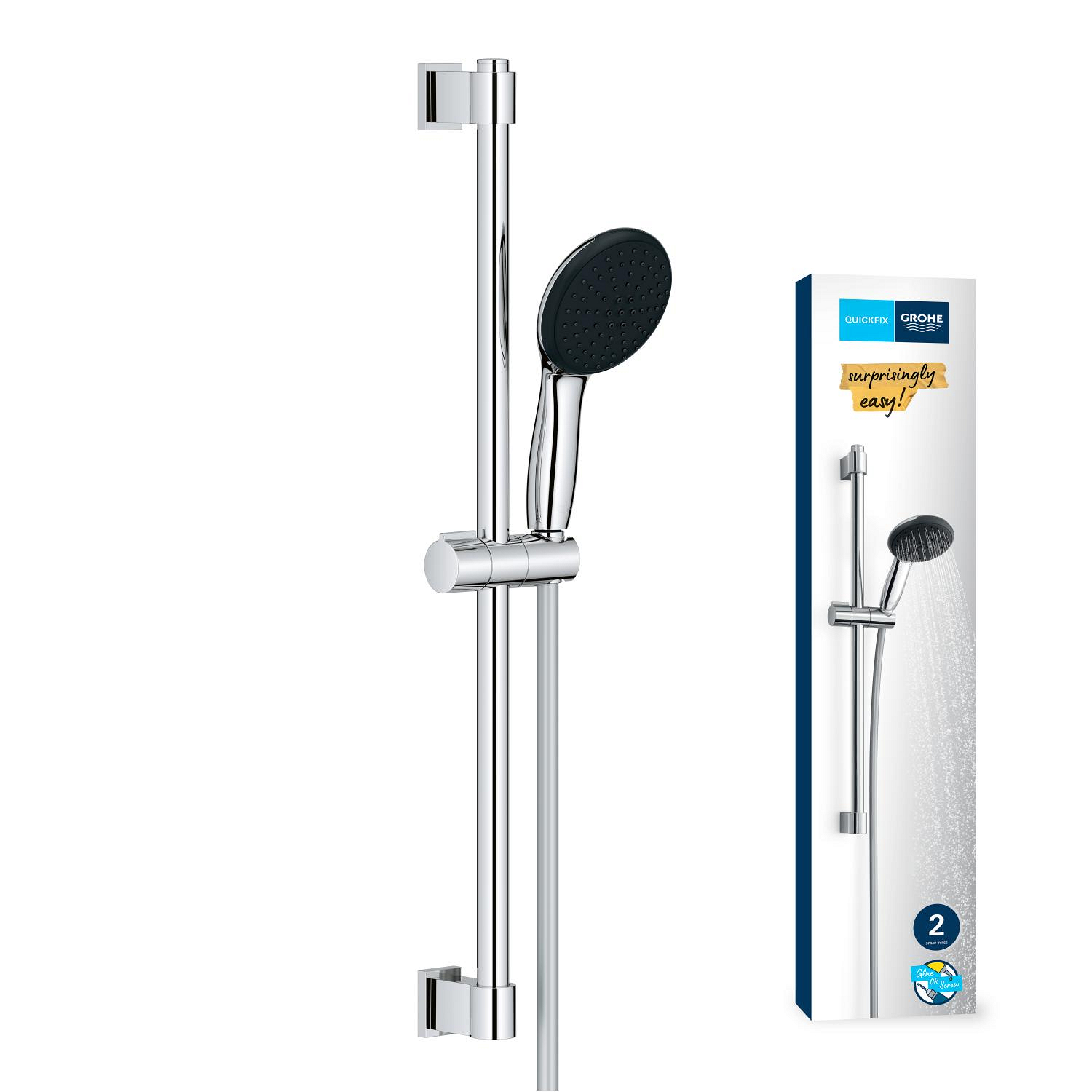 Coloana de dus Grohe 26951001, dus Vitalio Start 110, montaj aparent, numar functii para dus 2, crom [3]