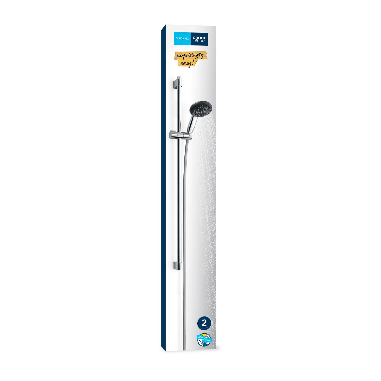 Coloana de dus Grohe 26955001, dus Vitalio Start 110, montaj aparent, numar functii para dus 2, crom [20]