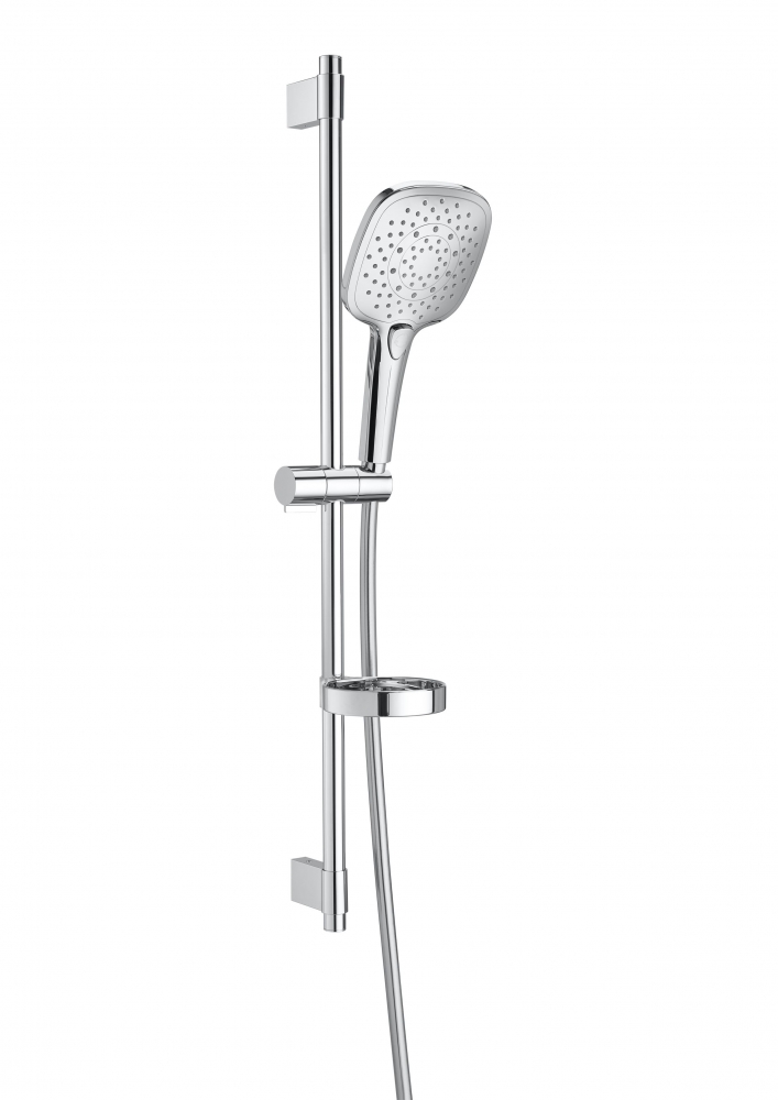 Baie - Coloana de dus Roca A5B1A10C00, dus Plenum, montaj aparent, numar functii para dus 3, lungime furtun m 1.7, crom