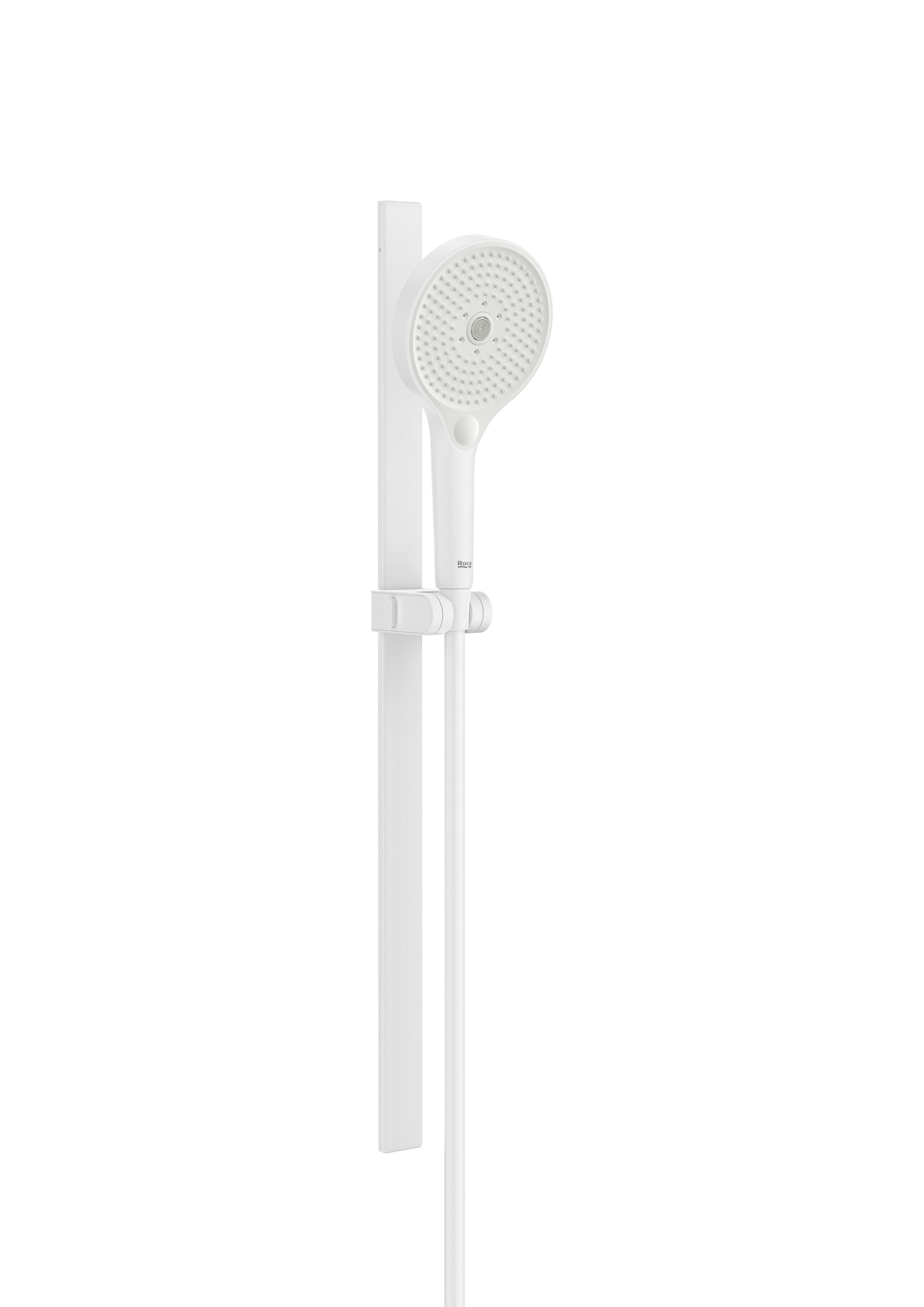 Baie - Coloana de dus Roca A5B8E14B00, dus Pleum, montaj aparent, numar functii para dus 3, lungime furtun m 1.7, alb
