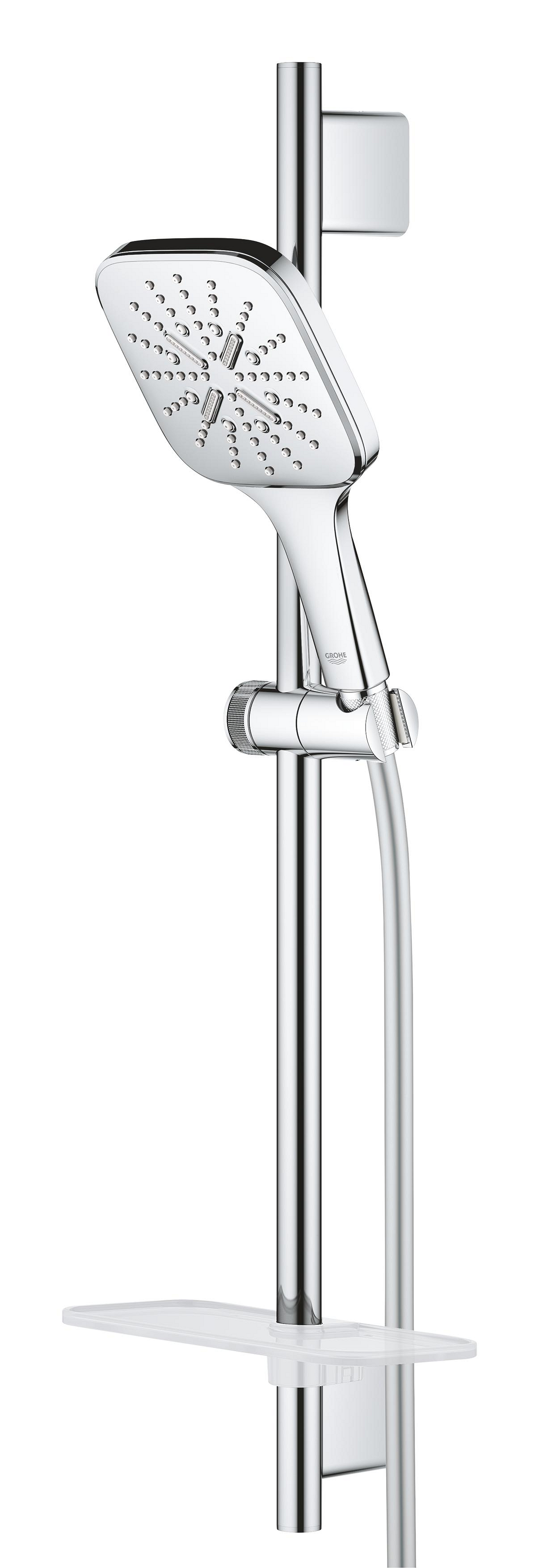 Coloana de dus Grohe 26584000, dus SmartActive, montaj aparent, numar functii para dus 3, lungime furtun m 1.5, crom [2]