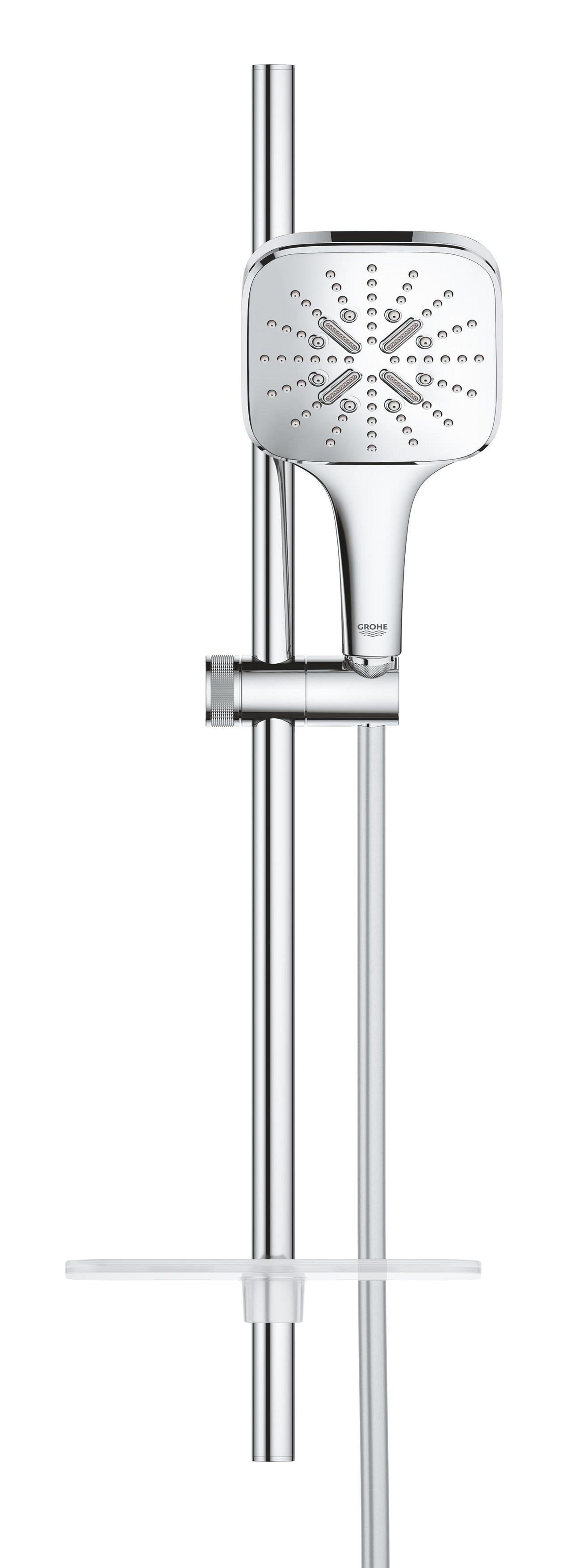 Coloana de dus Grohe 26584000, dus SmartActive, montaj aparent, numar functii para dus 3, lungime furtun m 1.5, crom [1]