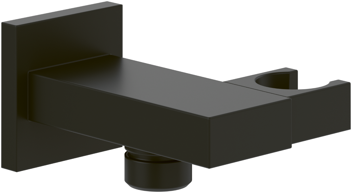 Baie - Cot de iesire dus Villeroy&Boch Universal patrat cu suport para negru mat