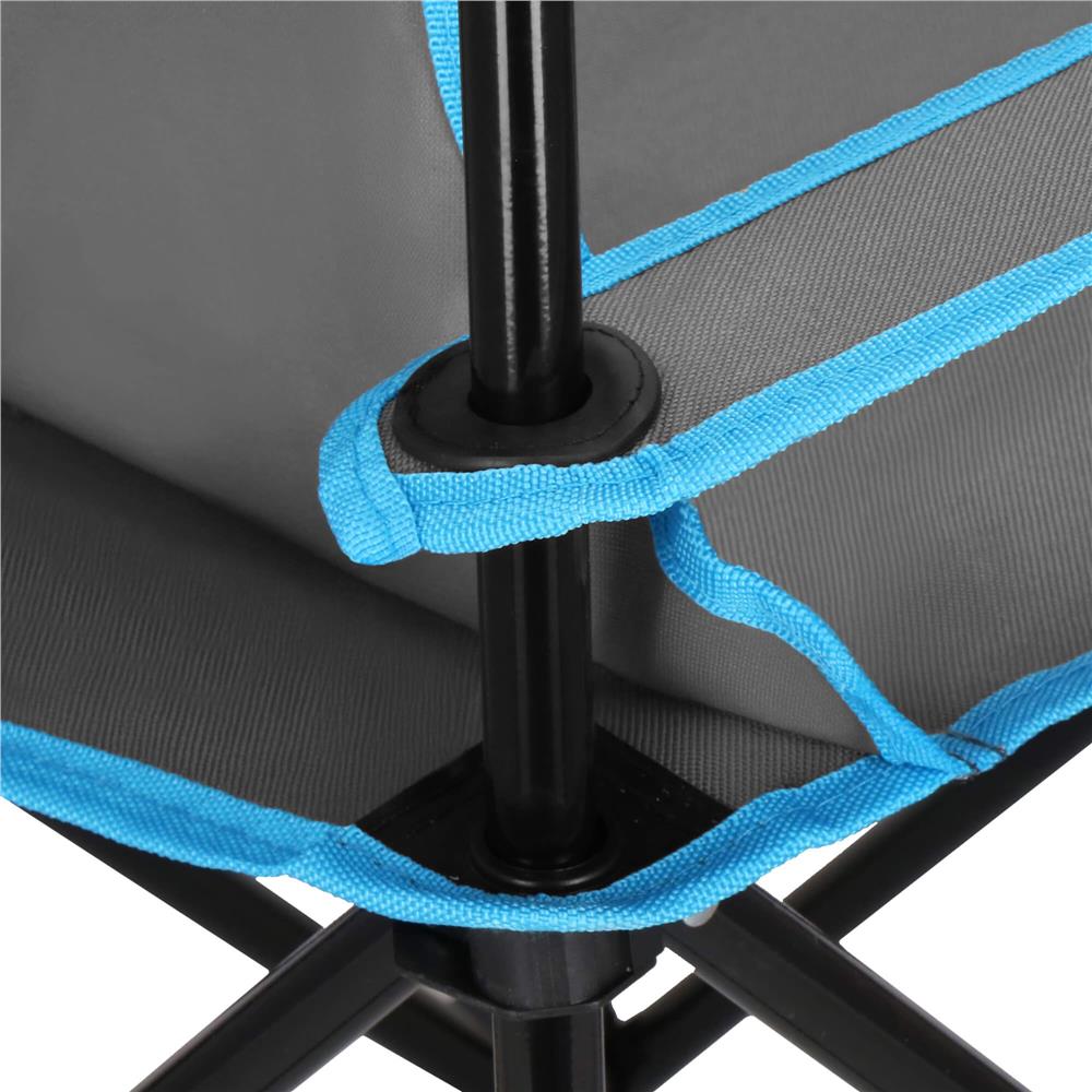 Set masa pliabila cu 2 scaune, structura metalica, husa transport, 47x47x45 cm, gri [8]