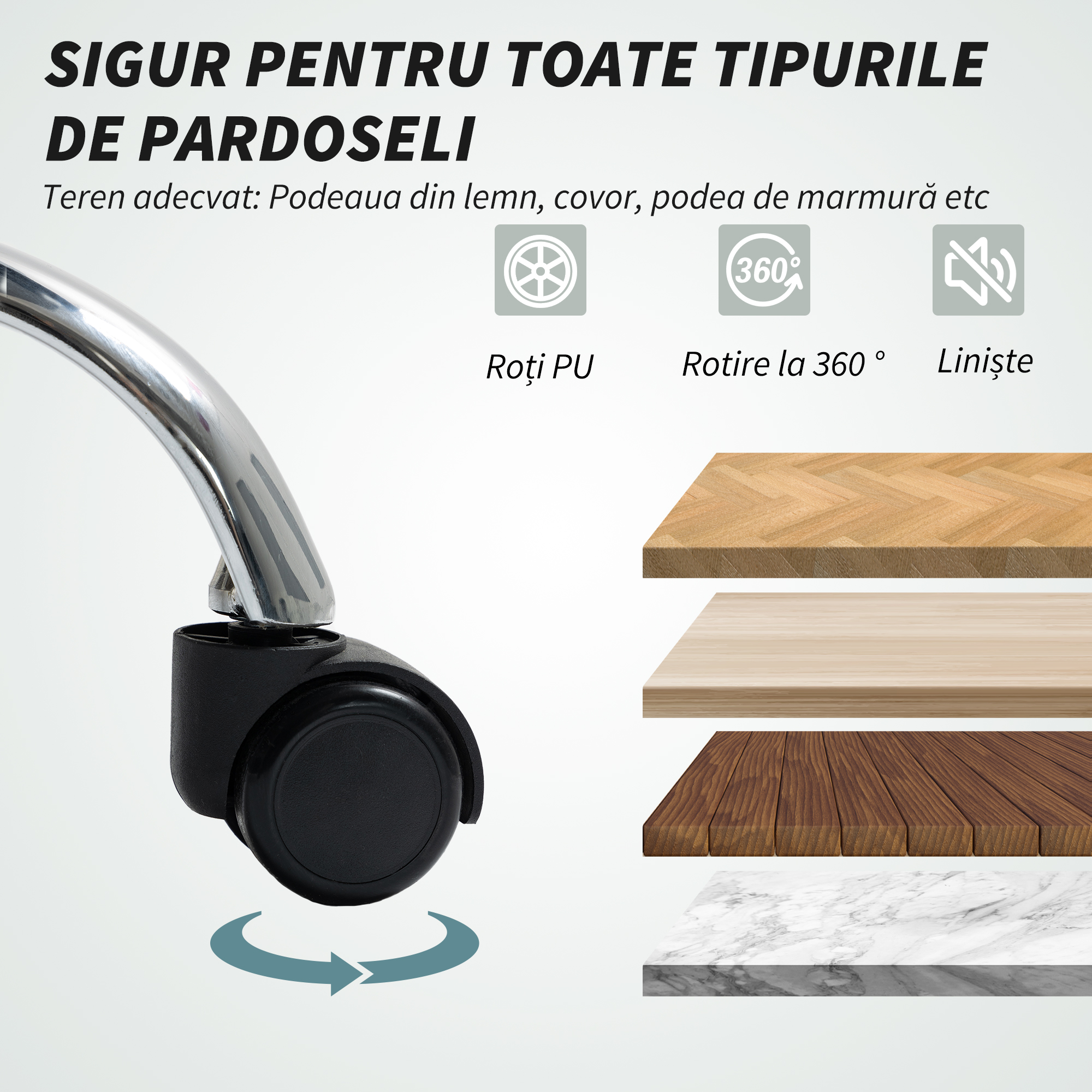  Scaun de Birou cu Masaj in 6 Puncte, Vibrant si inclinabil, cu Buzunar si Telecomanda, 66x72x113-121 cm, Gri [7]