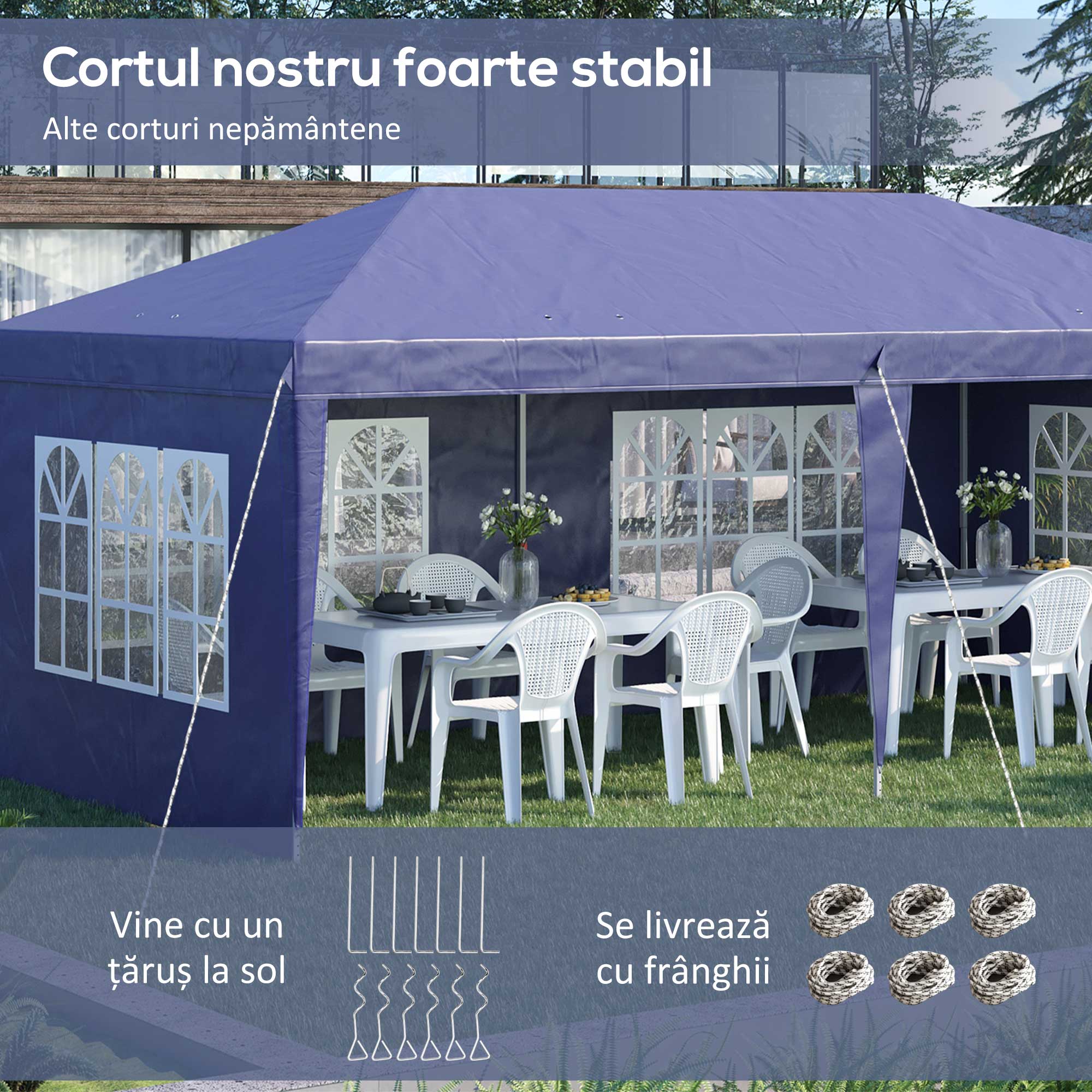  Foisor de Gradina 6x3 m Reglabil in Inaltime [4]