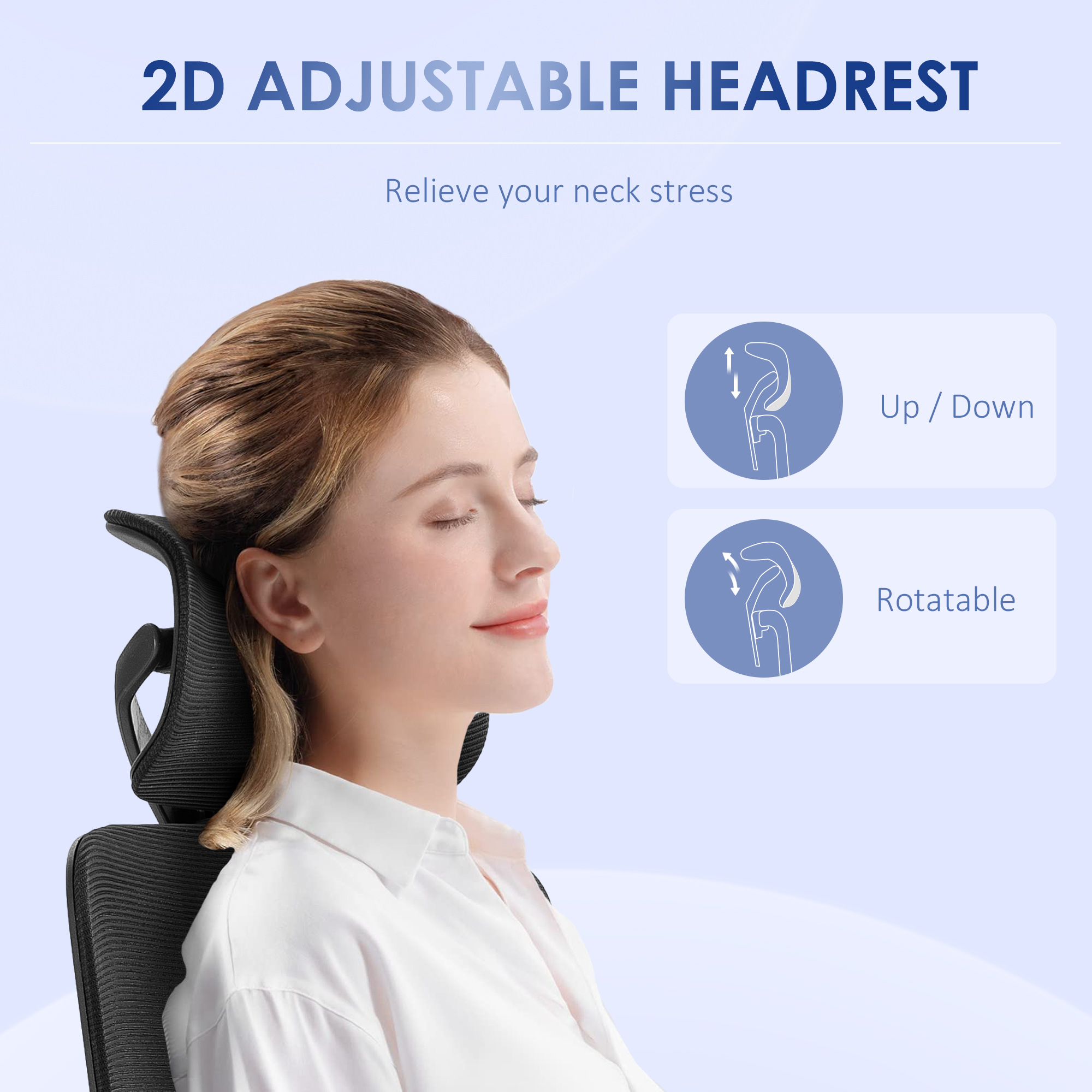  Scaun pentru Birou cu Spatar Inalt Reglabil [3]