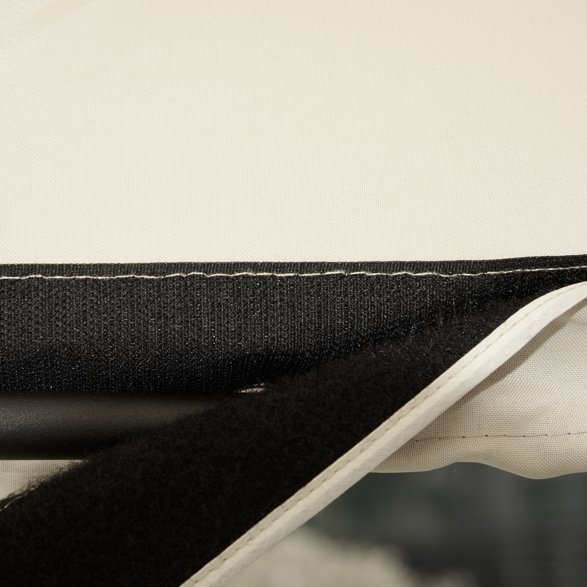  Balansoar cu 2 Locuri de Gradina pentru Exterior, 140x118x162cm Bej [7]