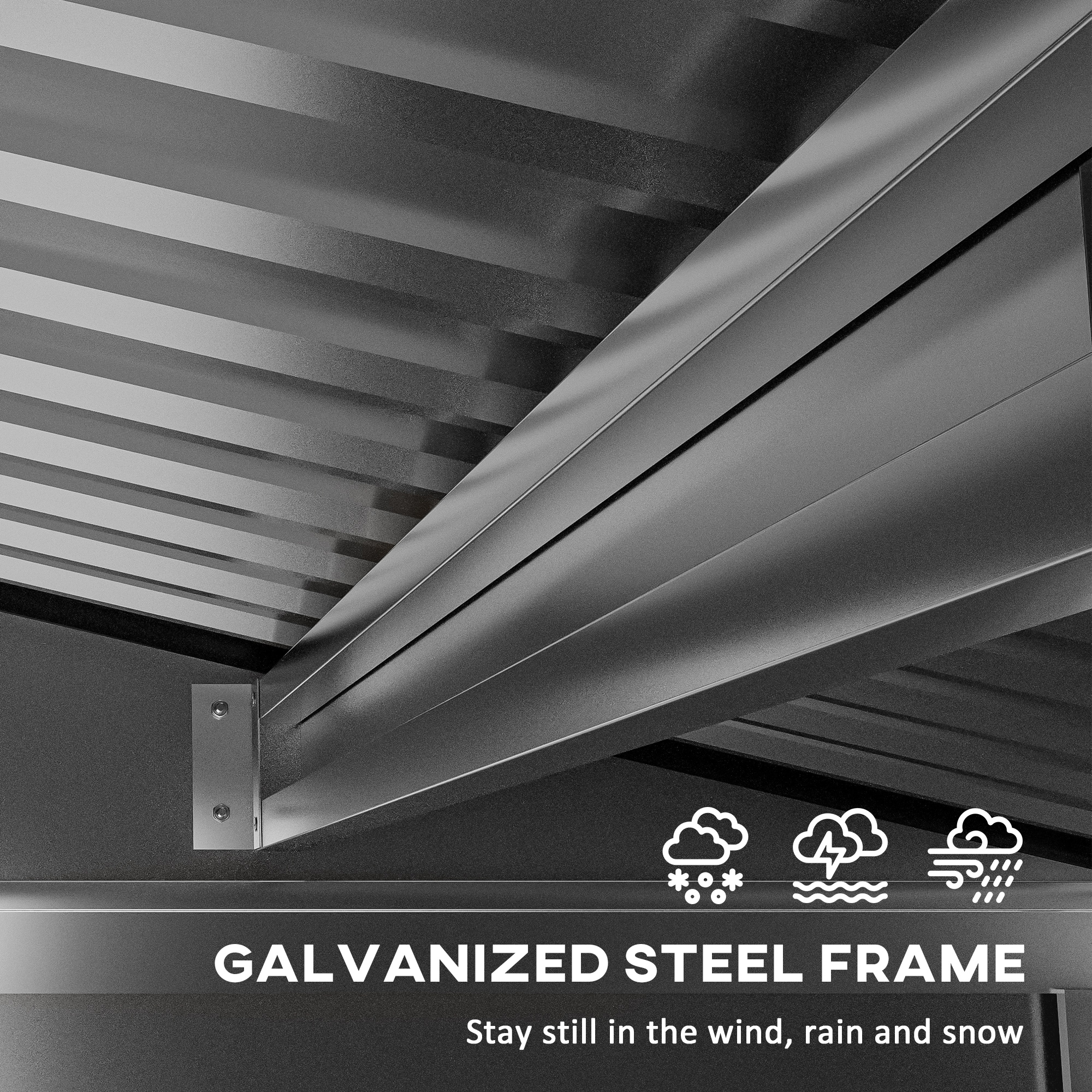  sopron Metalic de Depozitare pentru Gradina, 6.2 x 4.3 ft [3]