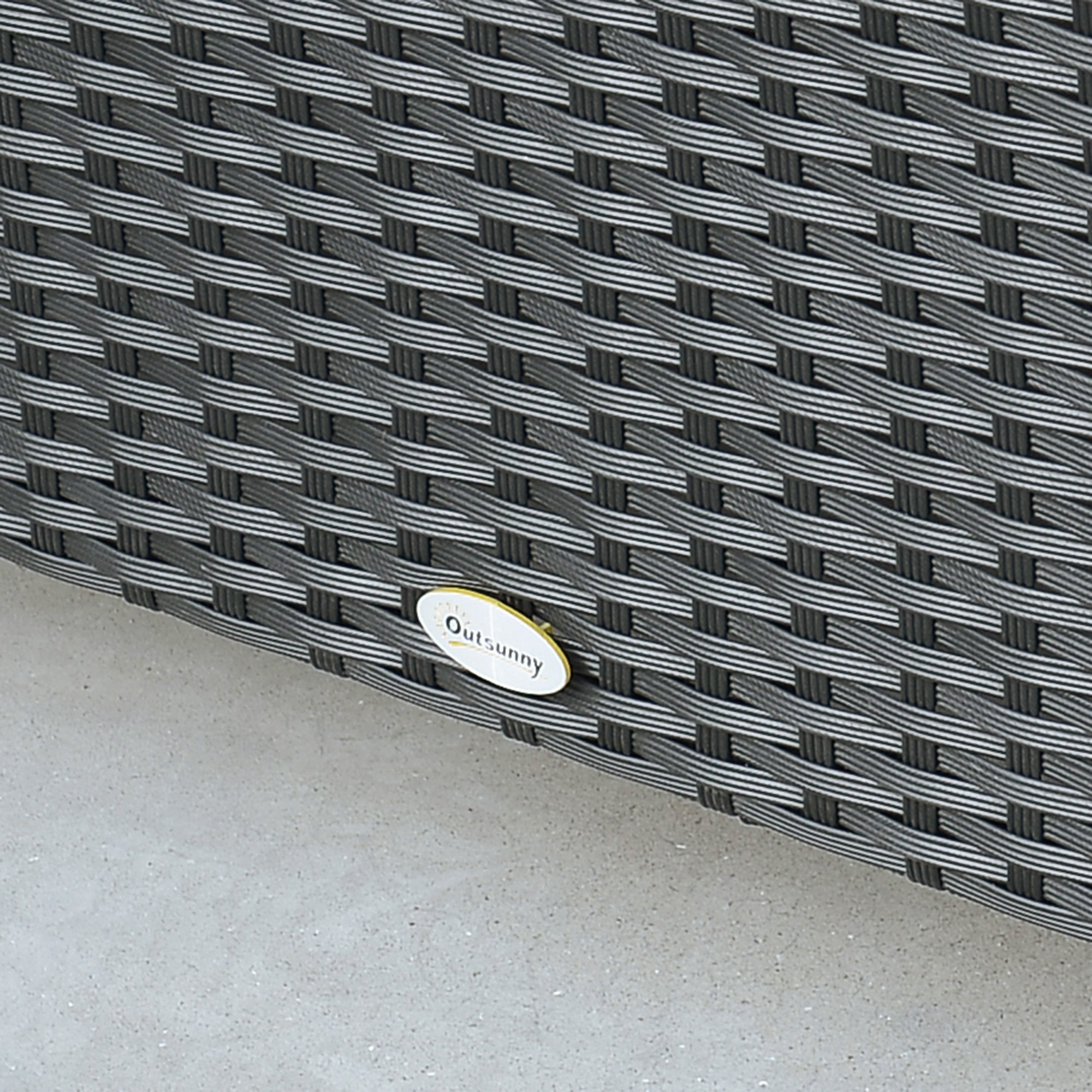  Ousunny Masa de Cafea cu Sticla Securizata, Negru [7]