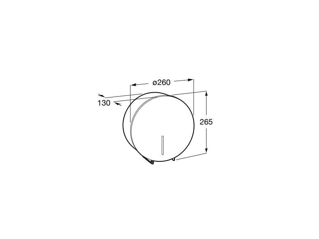 Dispenser hartie Roca A817406001, Dozator hartie igienica Pulic, design modern, fixare sigura, crom [1]