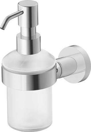 Baie - Dozator sapun Duravit 0099161000, baie D-Code, tip instalare pe perete, volum ml 200, numar orificii instalare 2, crom