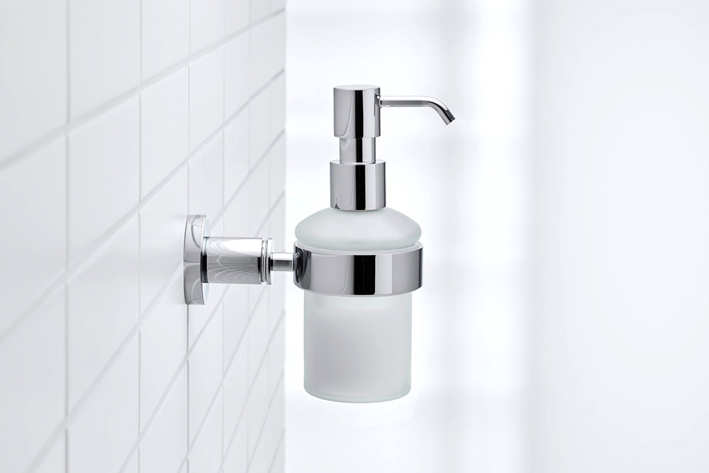 Dozator sapun Duravit 0099161000, baie D-Code, tip instalare pe perete, volum ml 200, numar orificii instalare 2, crom [2]