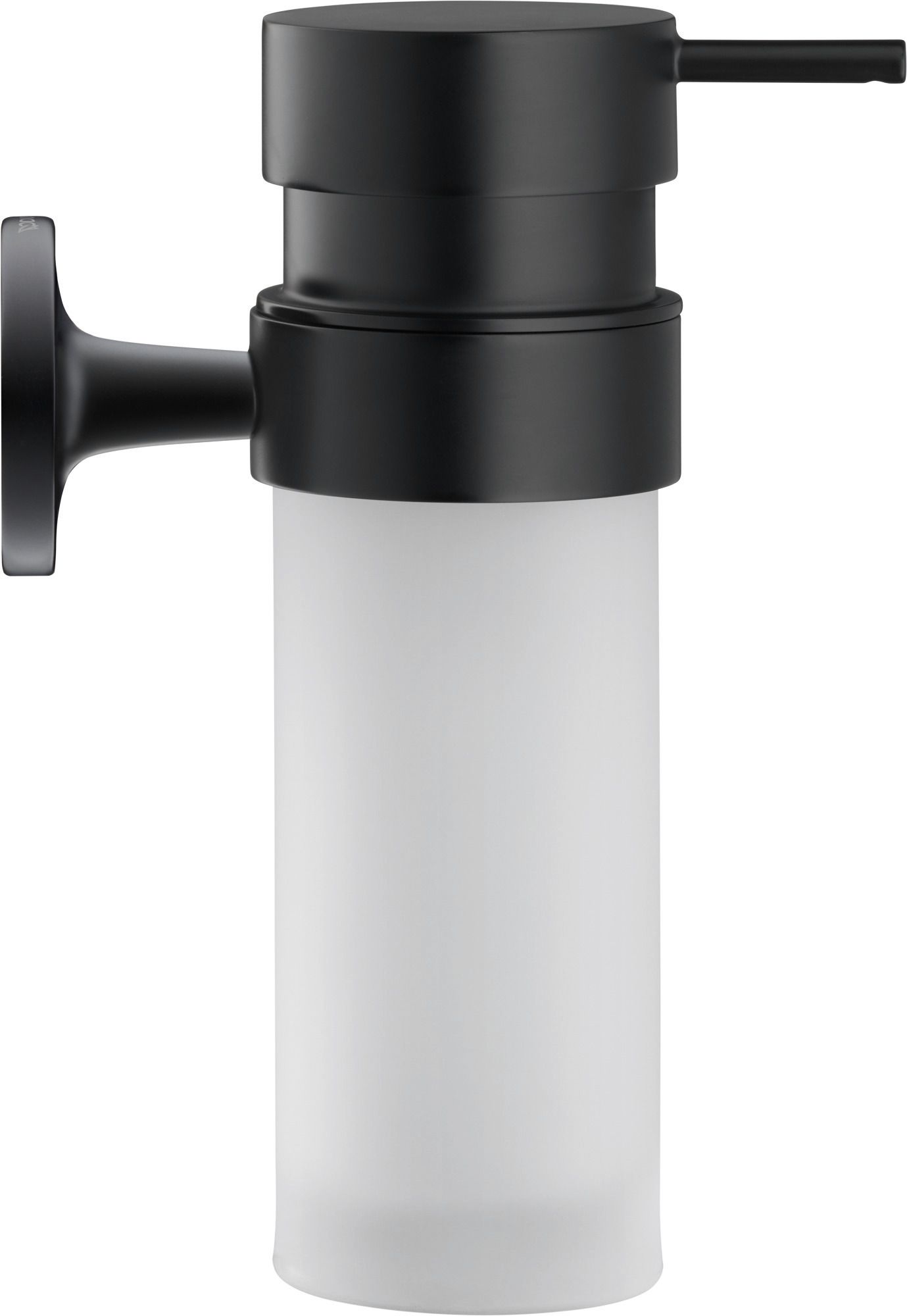 Baie - Dozator sapun Duravit 0099354600, baie Starck T, tip instalare pe perete, design modern, fixare sigura, negru