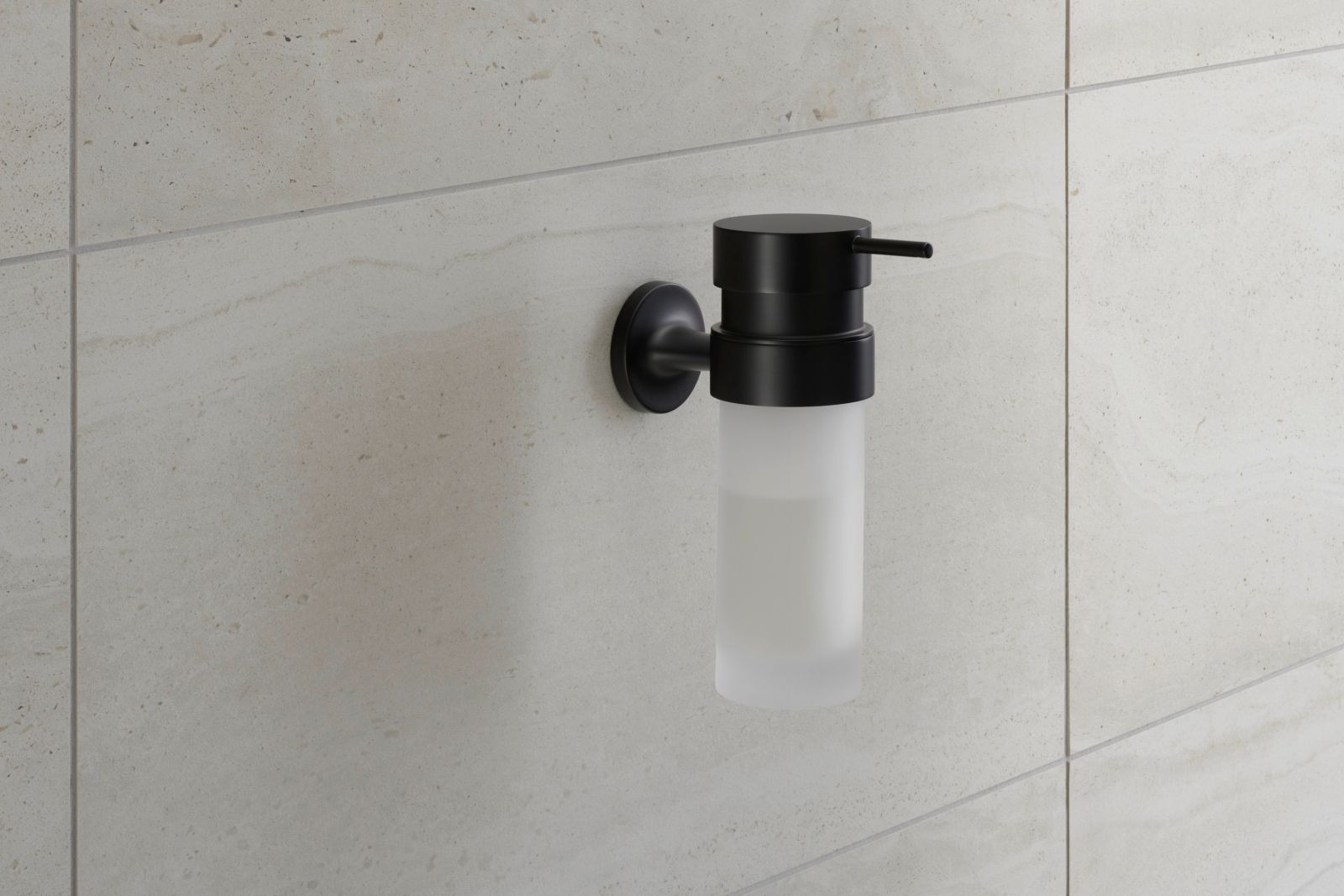 Dozator sapun Duravit 0099354600, baie Starck T, tip instalare pe perete, design modern, fixare sigura, negru [2]
