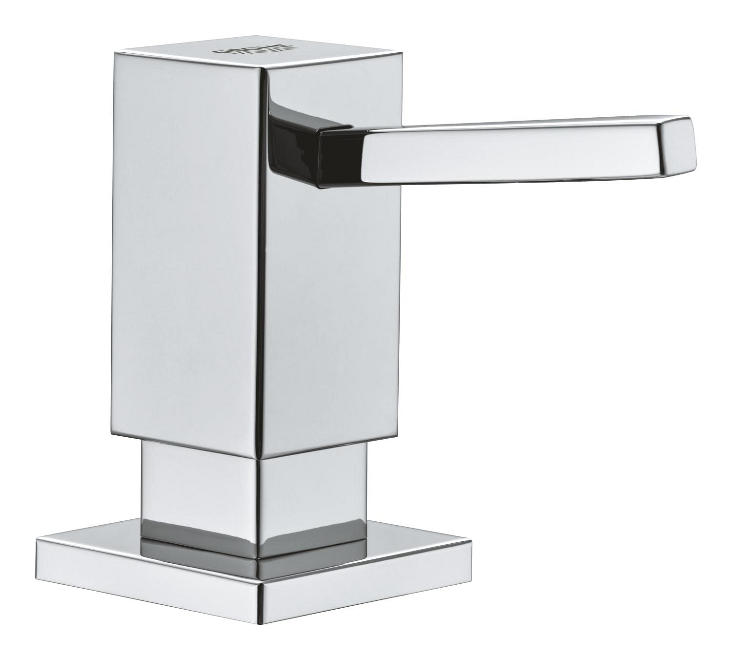 Baie - Dozator sapun lichid Grohe 40649000, bucatarie Cube, tip instalare incastrat, zona montaj in chiuveta, in blat, crom