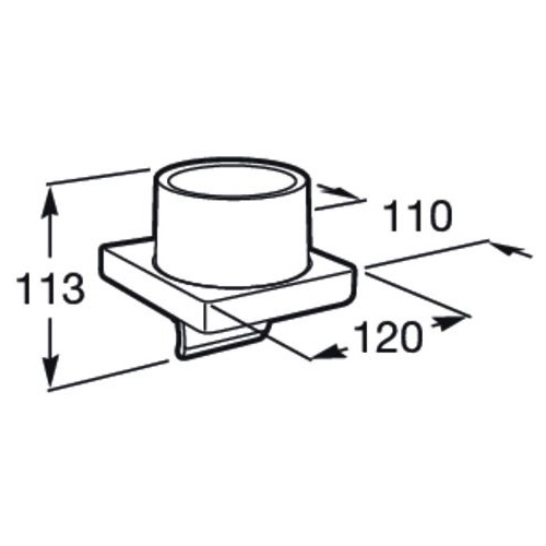 Dozator sapun Roca A817037CN0, Tempo, tip instalare pe perete, volum ml 180, numar orificii instalare 2, negru [3]