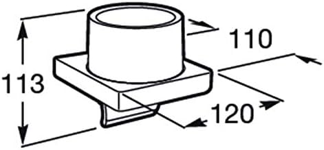 Dozator sapun Roca A817037001, Tempo, tip instalare pe perete, volum ml 180, numar orificii instalare 2, crom [3]