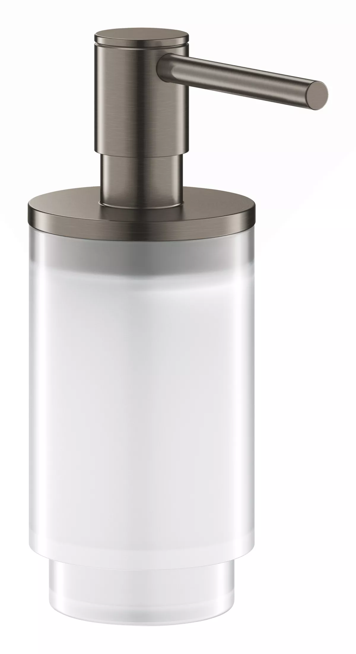 Suporturi si accesorii de baie - Dozator sapun Grohe Selection, pe suport, 130 mm, sticla/metal, mat, grafit, 41028AL0