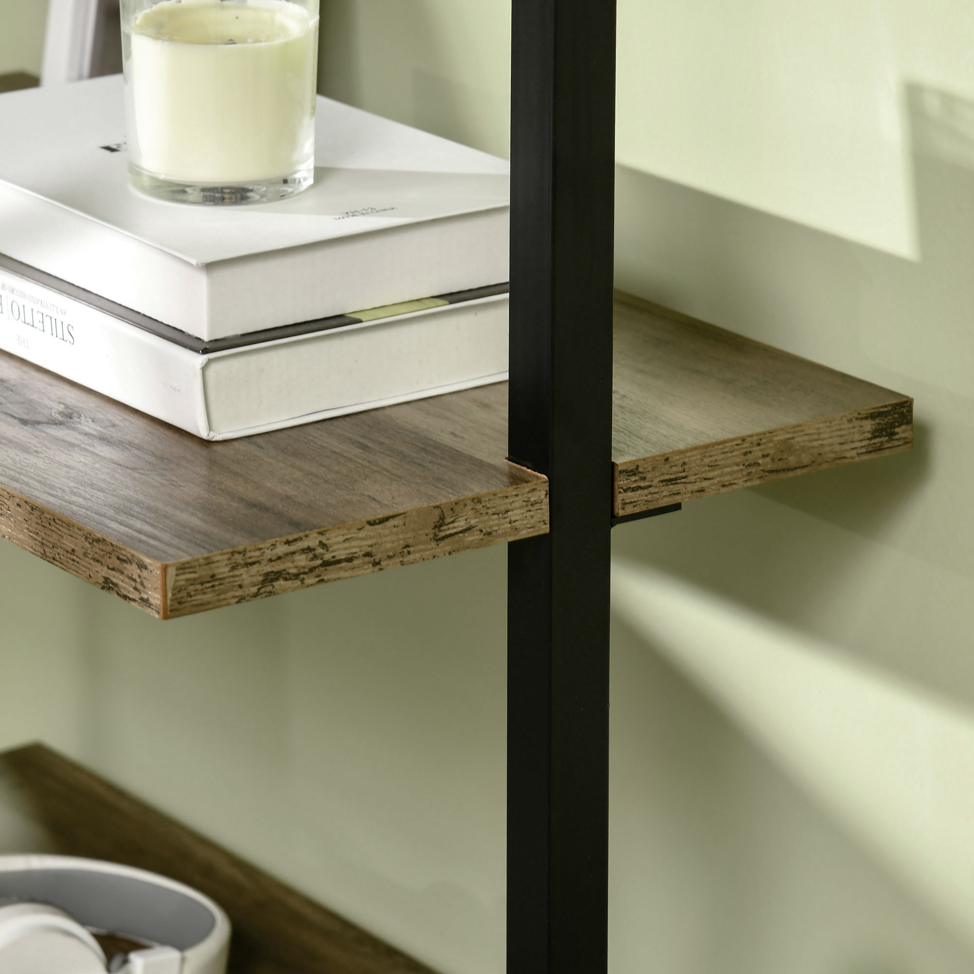  Biblioteca Industriala cu Scara - 5 Niveluri 60×30×184,5 cm [6]