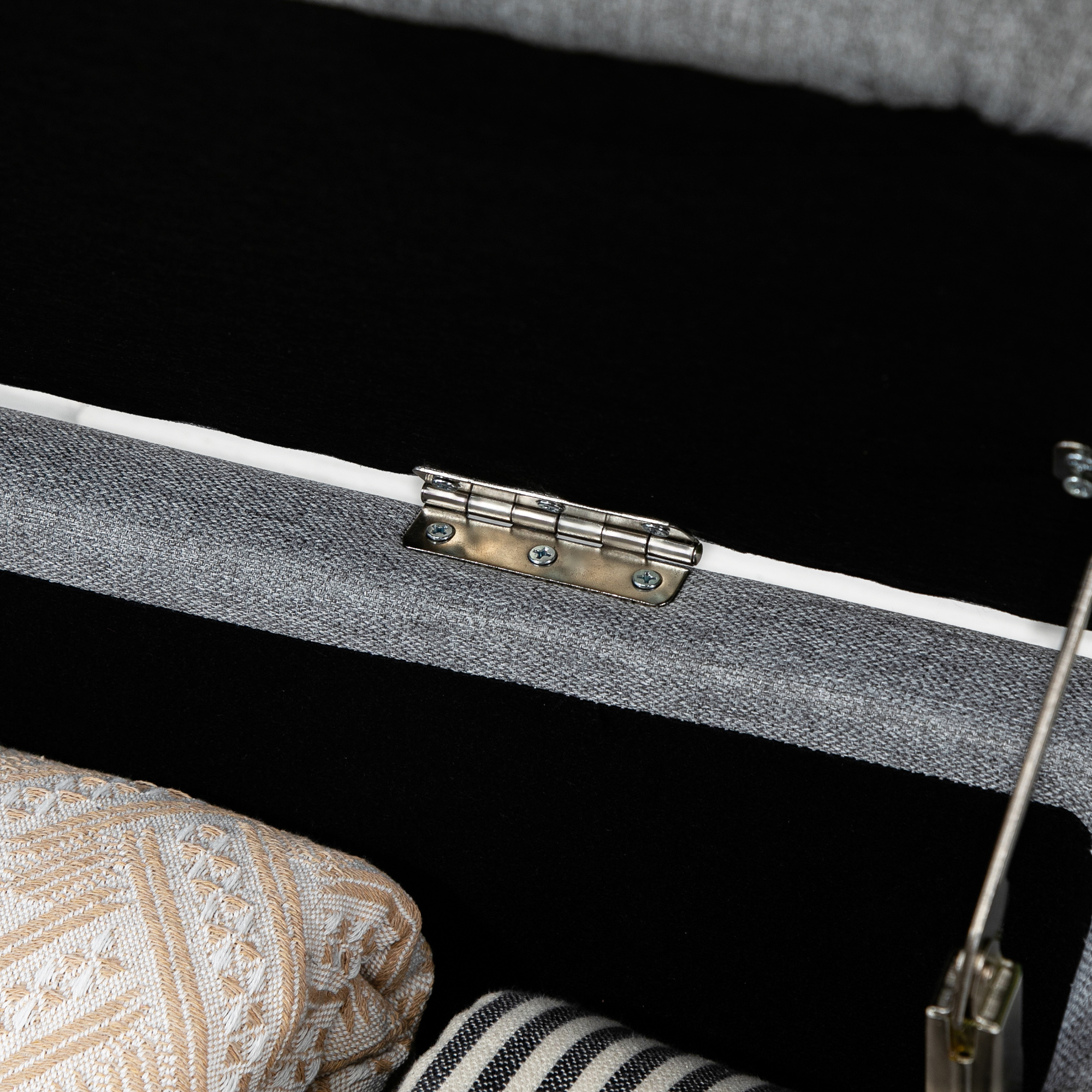  Banca Dormitor 104×38×42 cm - Catifea cu Spatiu Depozitare [8]