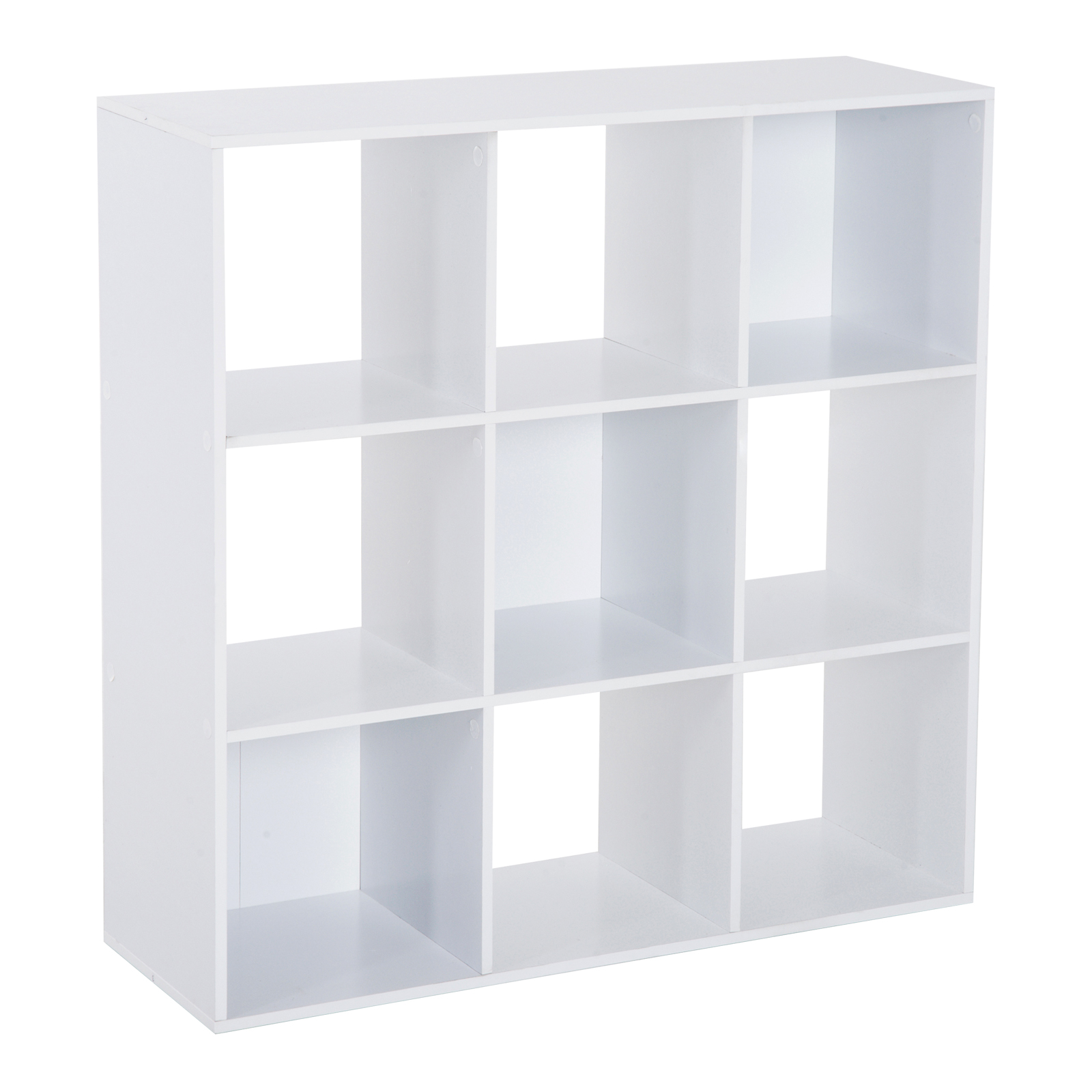 Mobila living -  Librarie Alba Moderna 9 Compartimente 91 x 29.5 x 91 cm