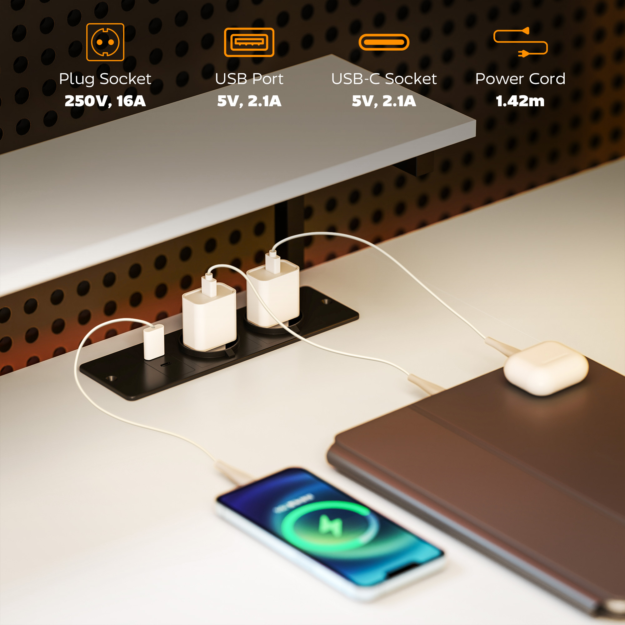  Birou de Colt pentru Computer in Forma de L cu Biblioteca, 137x140x139,5 cm, Negru [3]