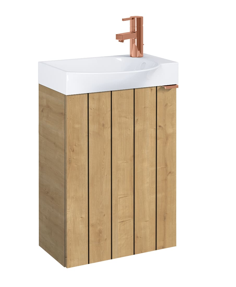 Dulap cu lavoar Roca A852444574, lavoar Micro Plus, montaj pe perete, lavoar inclus, tip deschidere maner, tip maner exterior [3]