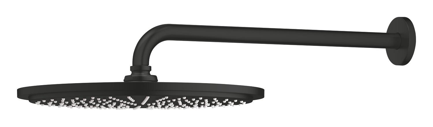 Palarie de dus Grohe 260662430, Dus fix Rainshower 310, montaj pe perete, pentru un dus confortabil zilnic, negru [3]