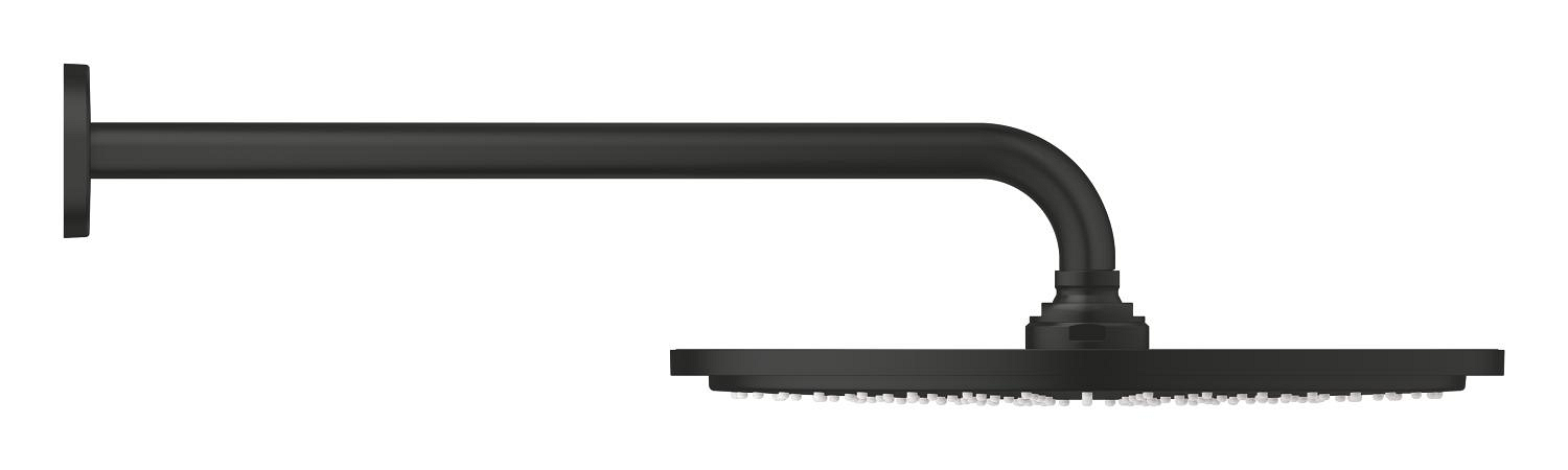Palarie de dus Grohe 260662430, Dus fix Rainshower 310, montaj pe perete, pentru un dus confortabil zilnic, negru [4]