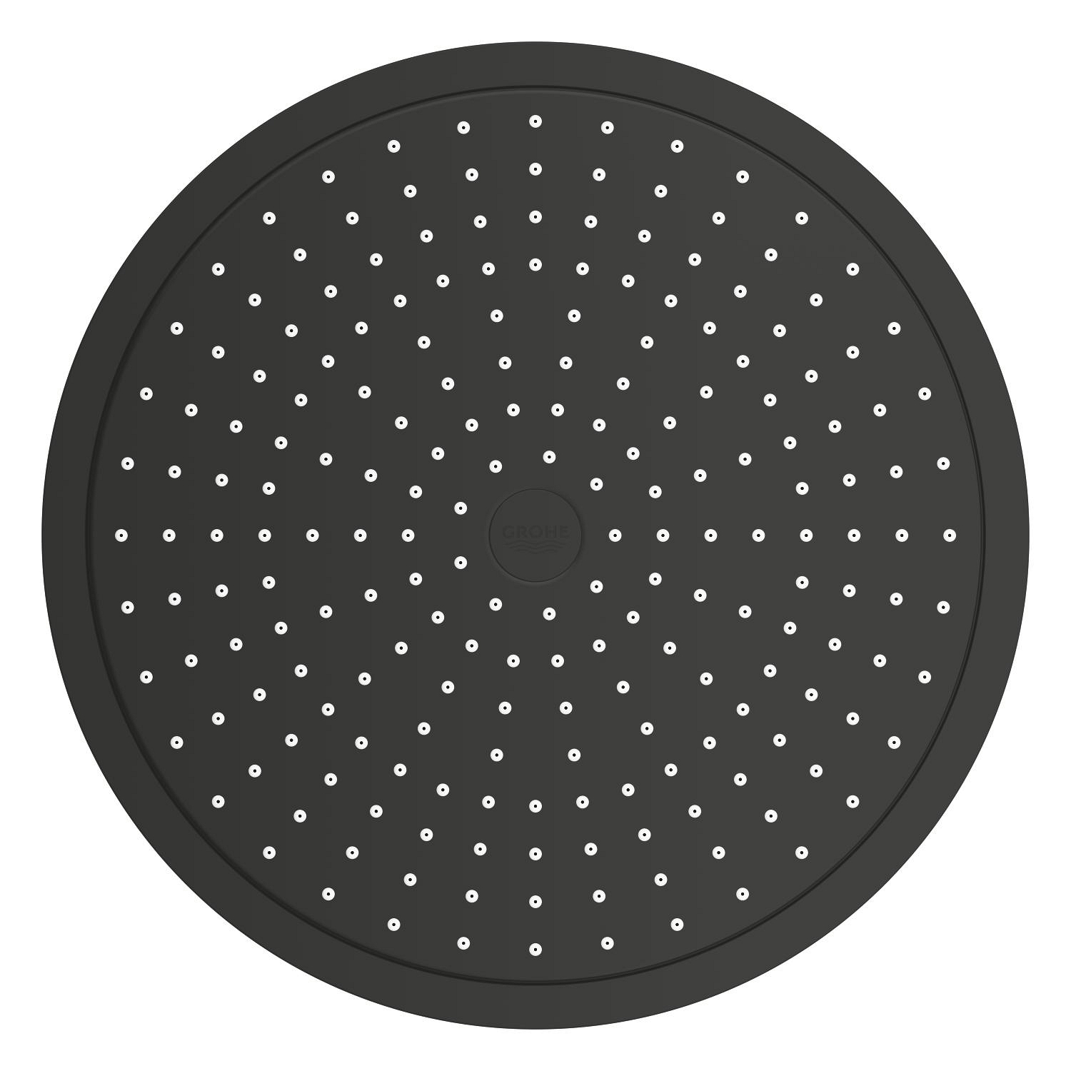 Palarie de dus Grohe 260662430, Dus fix Rainshower 310, montaj pe perete, pentru un dus confortabil zilnic, negru [1]