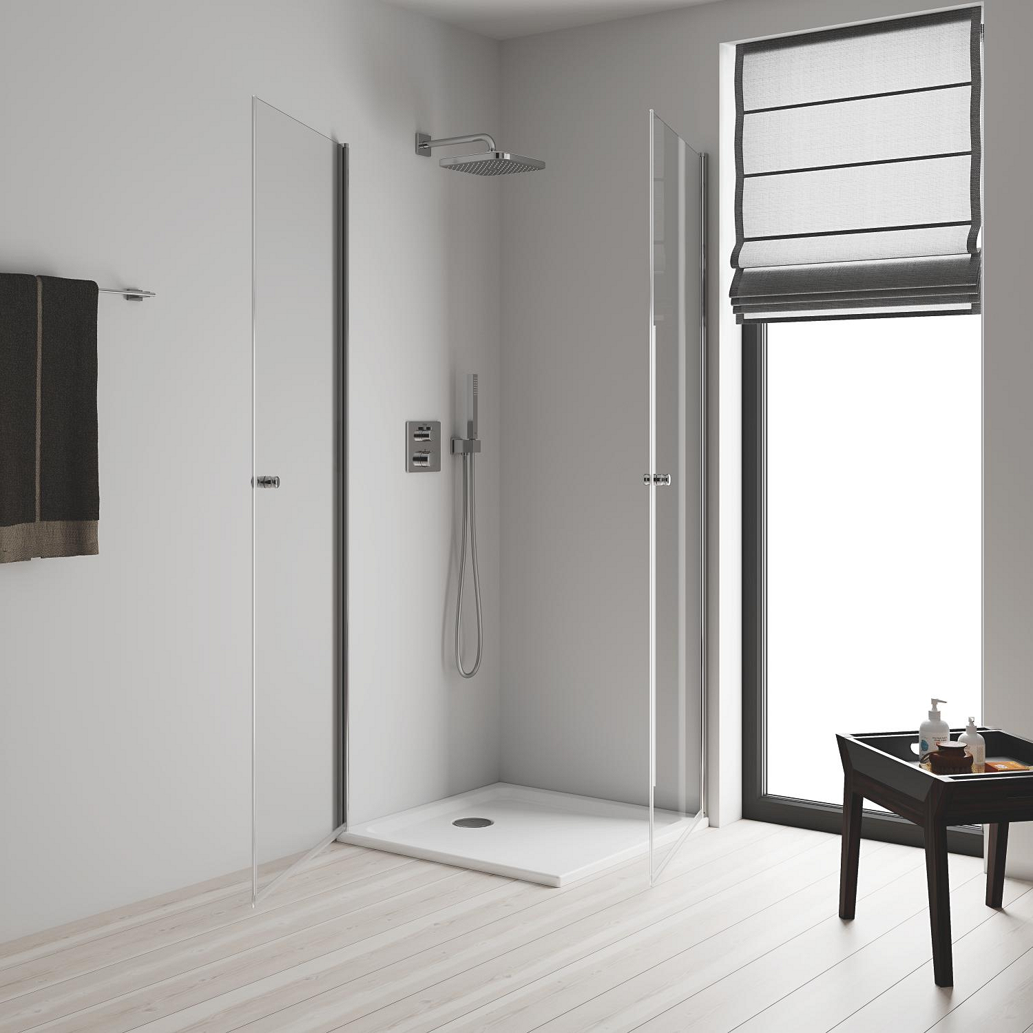 Palarie de dus Grohe 26682000, Dus fix Tempesta 250 Cube, montaj pe perete, pentru un dus confortabil zilnic, crom [8]
