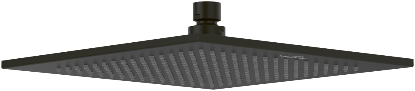 Baie - Palarie de dus patrata Villeroy&Boch Universal 25x25 cm negru mat periat 1 functie