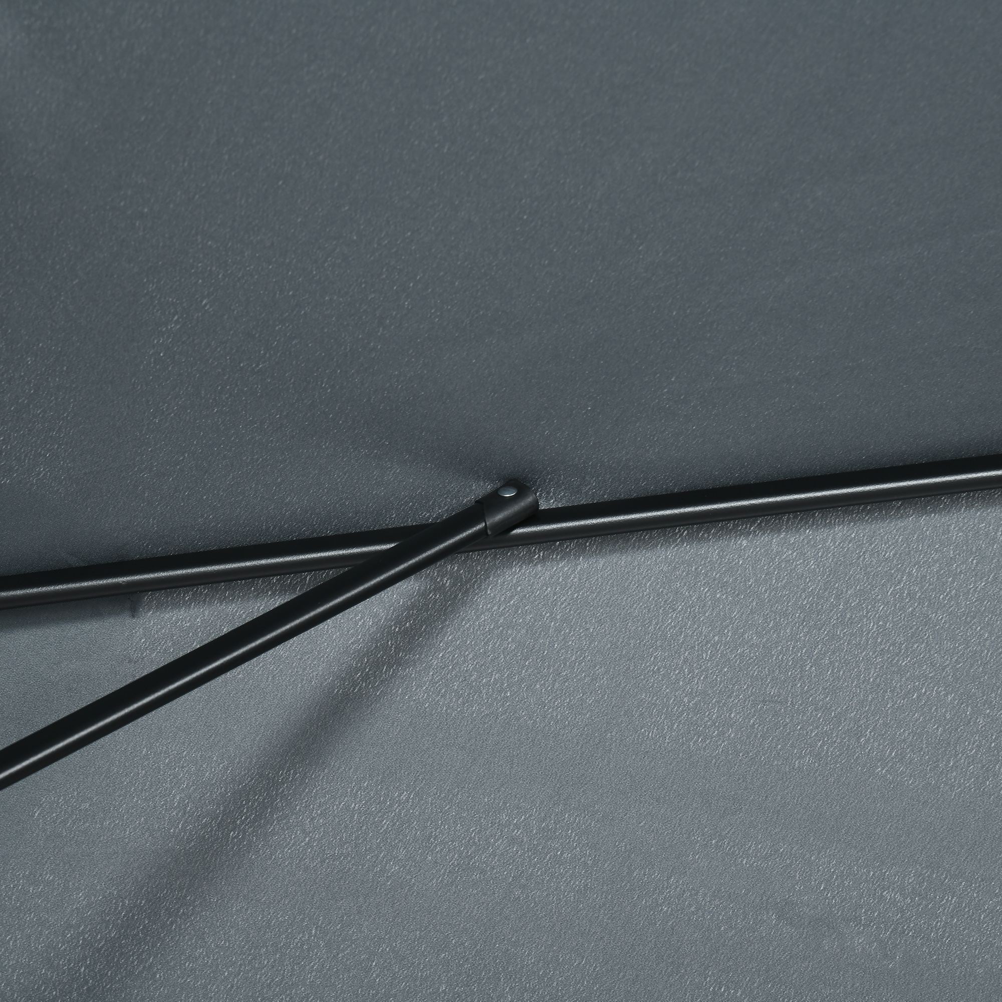  Umbrela de Gradina inclinabila cu Manivela si 6 Spiţe, 2x3 m, Gri inchis [7]