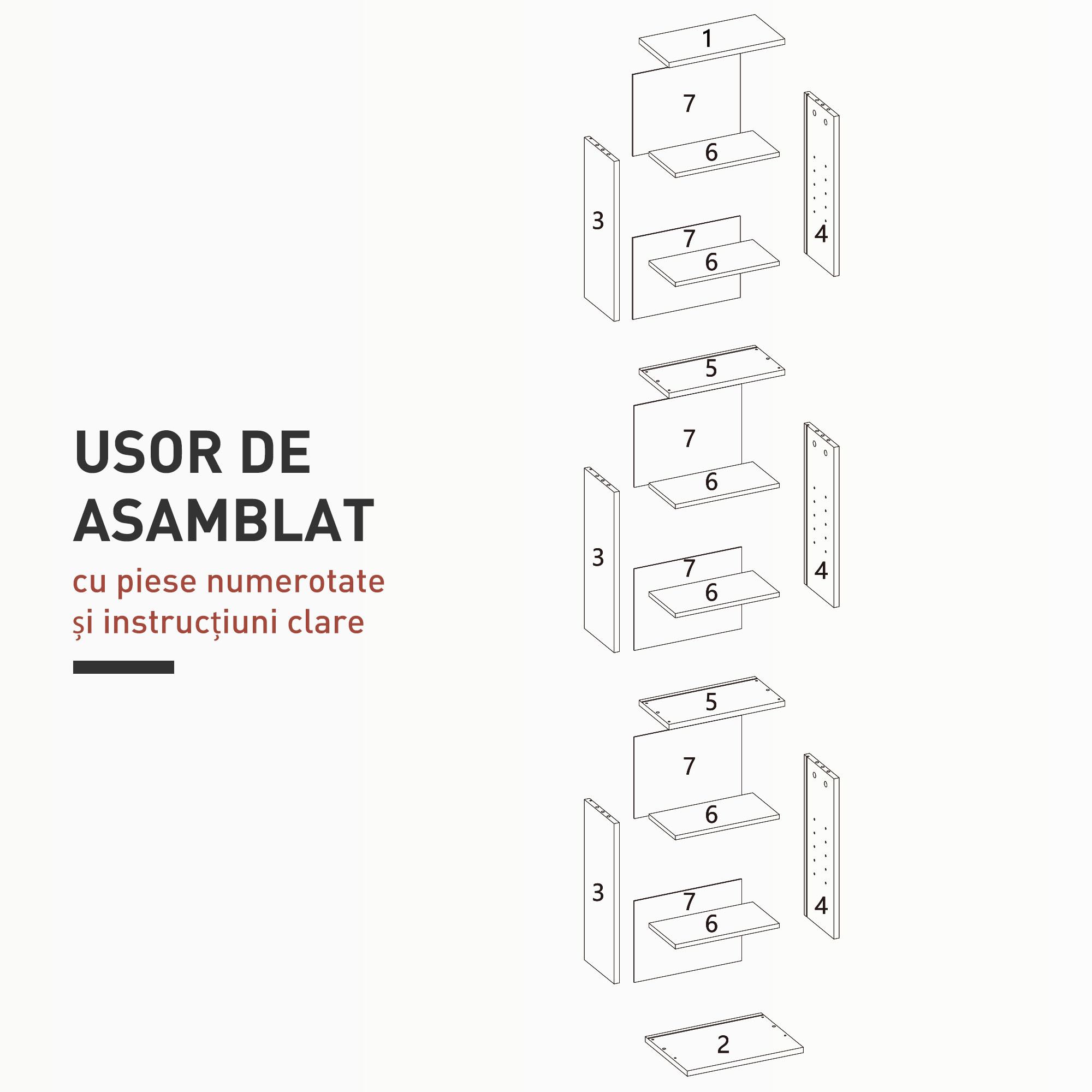  Unitate de Stocare pentru 260 de CD-uri/120 de DVD-uri - Alb [6]