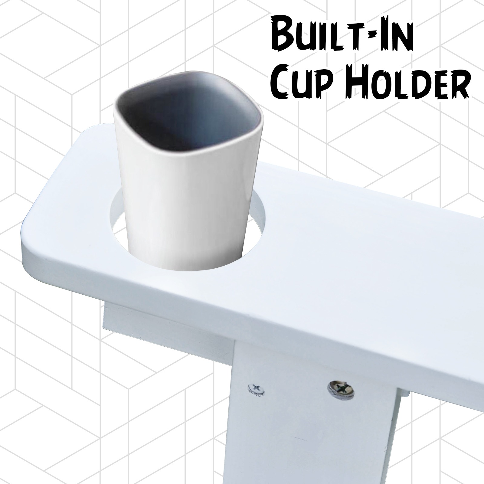  Scaun de Gradina Adirondack din Lemn Alb 97x72.5x93cm [4]