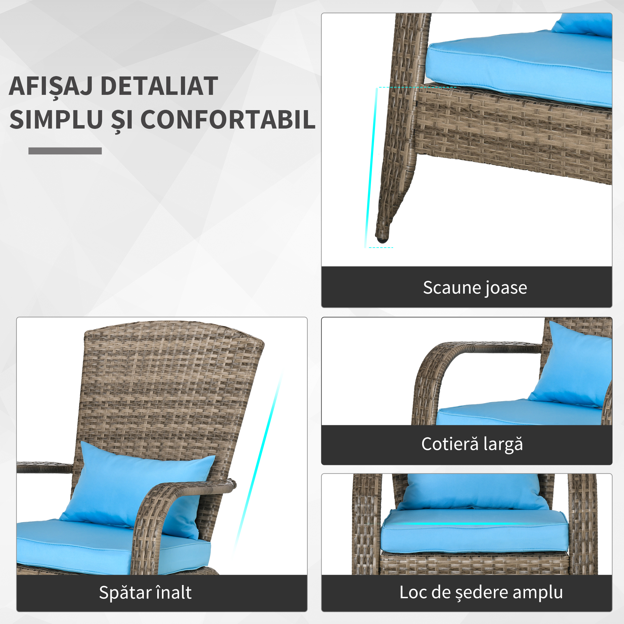  Scaun Rachita tip Adirondack pentru Gradina [4]