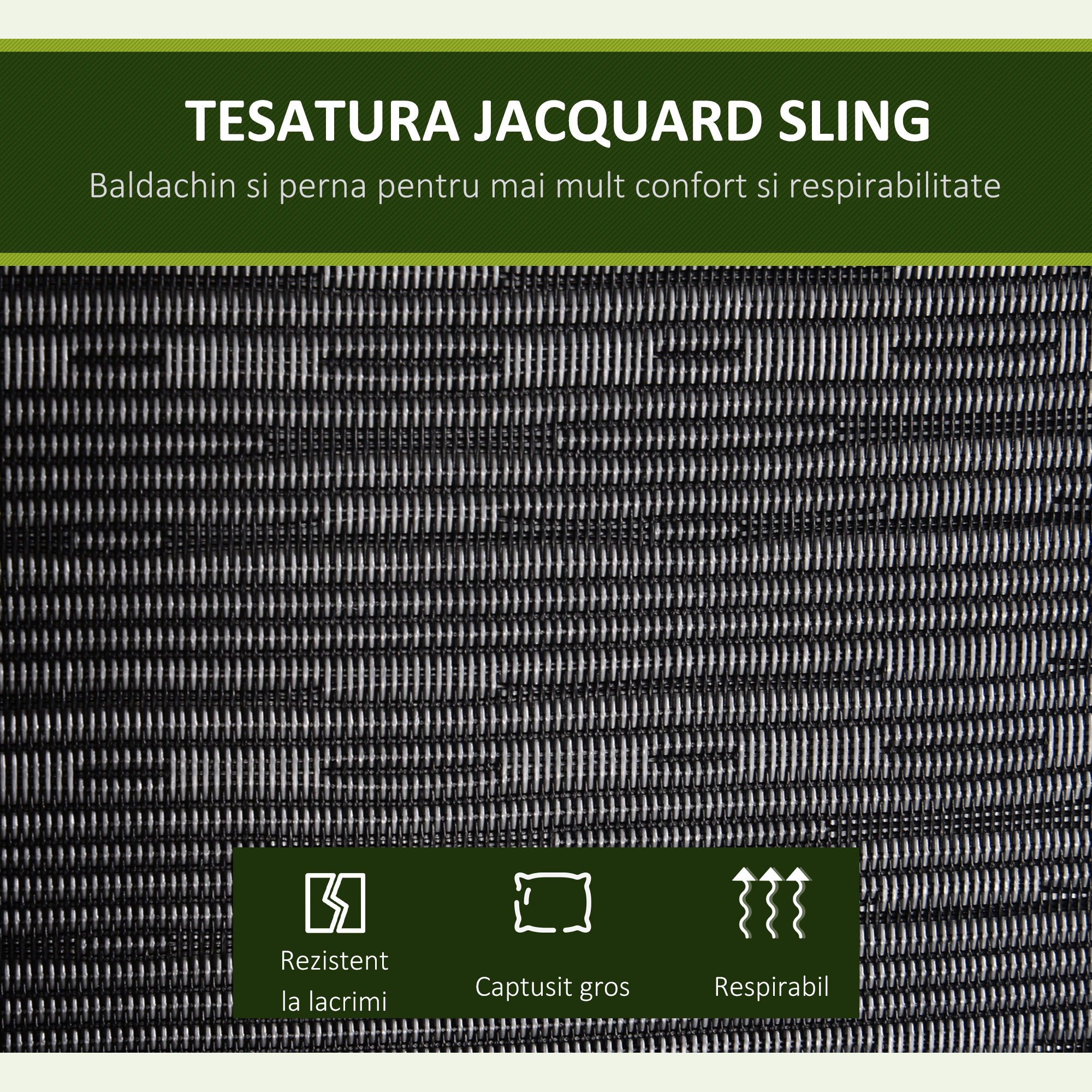  Balansoar pentru Gradina pentru 3 Persoane cu Copertina Reglabila si Perne, 200x120x170cm, Negru [4]