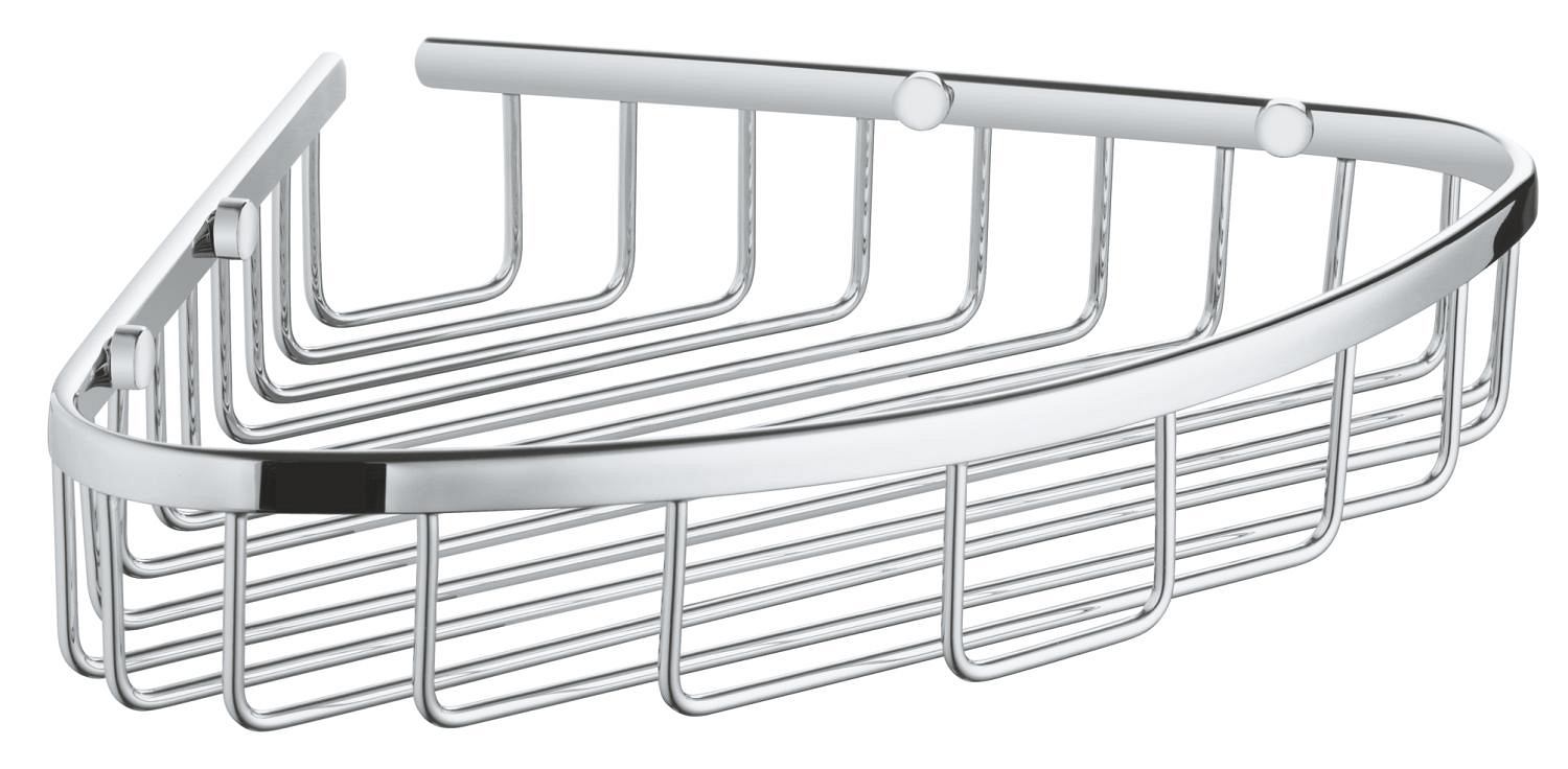 Baie - Suport Grohe 41172000, Etajera colt Start Cosmo, tip instalare pe colt, numar orificii instalare 2, crom