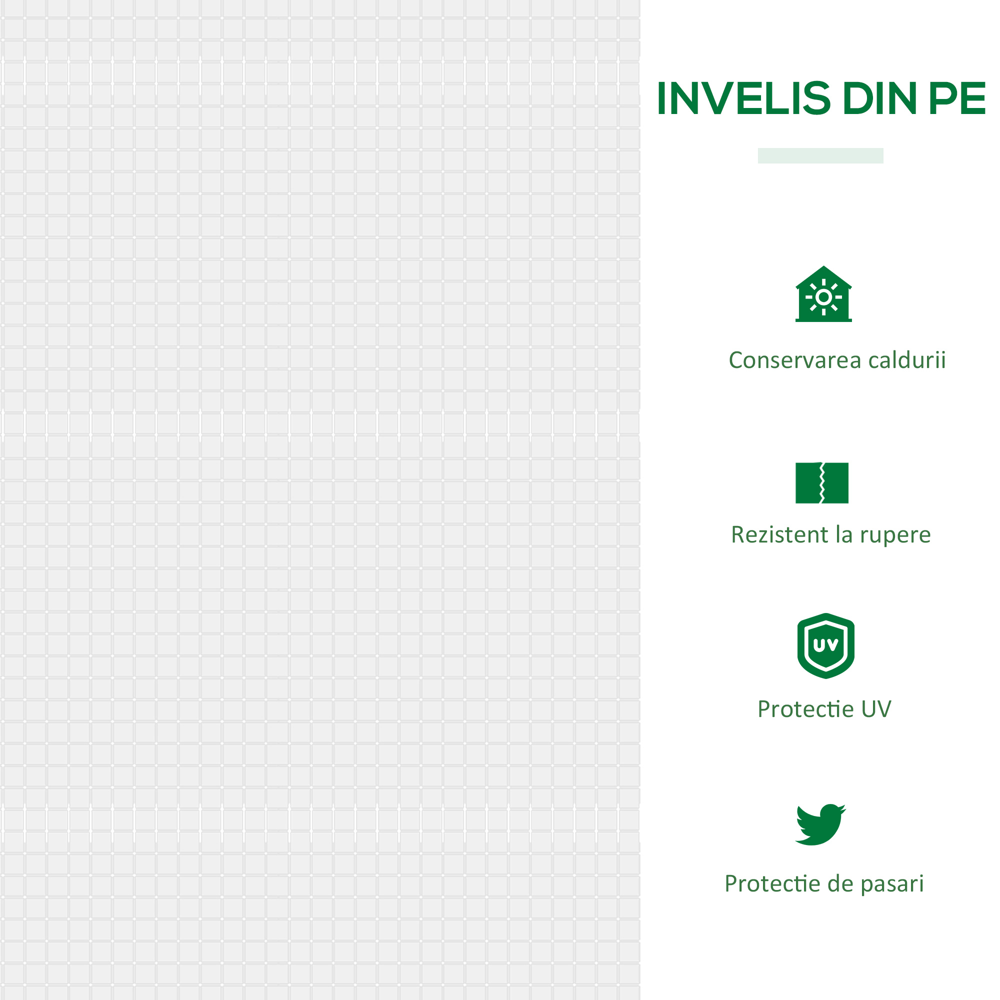  mini sera gradina cu 2 ferestre, 119x60x60cm, alba [3]