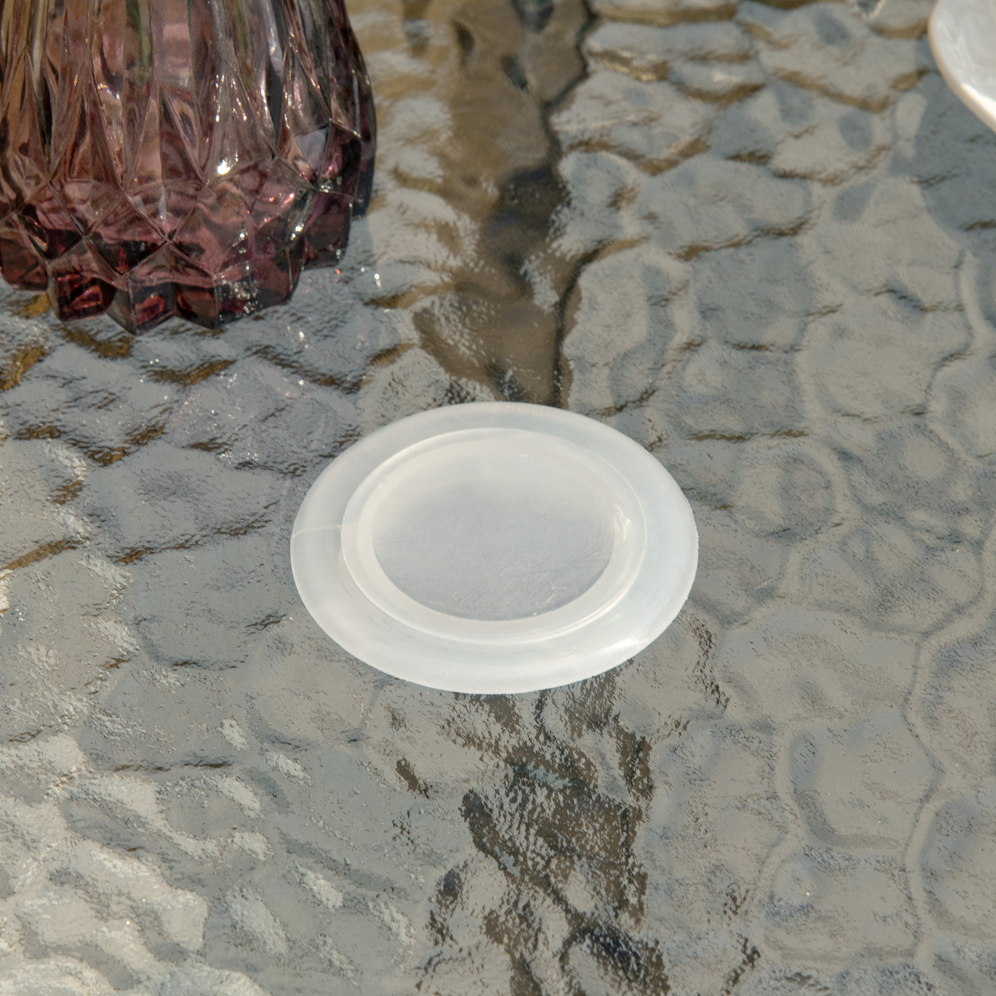  Masa de Gradina Rotunda cu Orificiu, 80cm, Neagra [6]