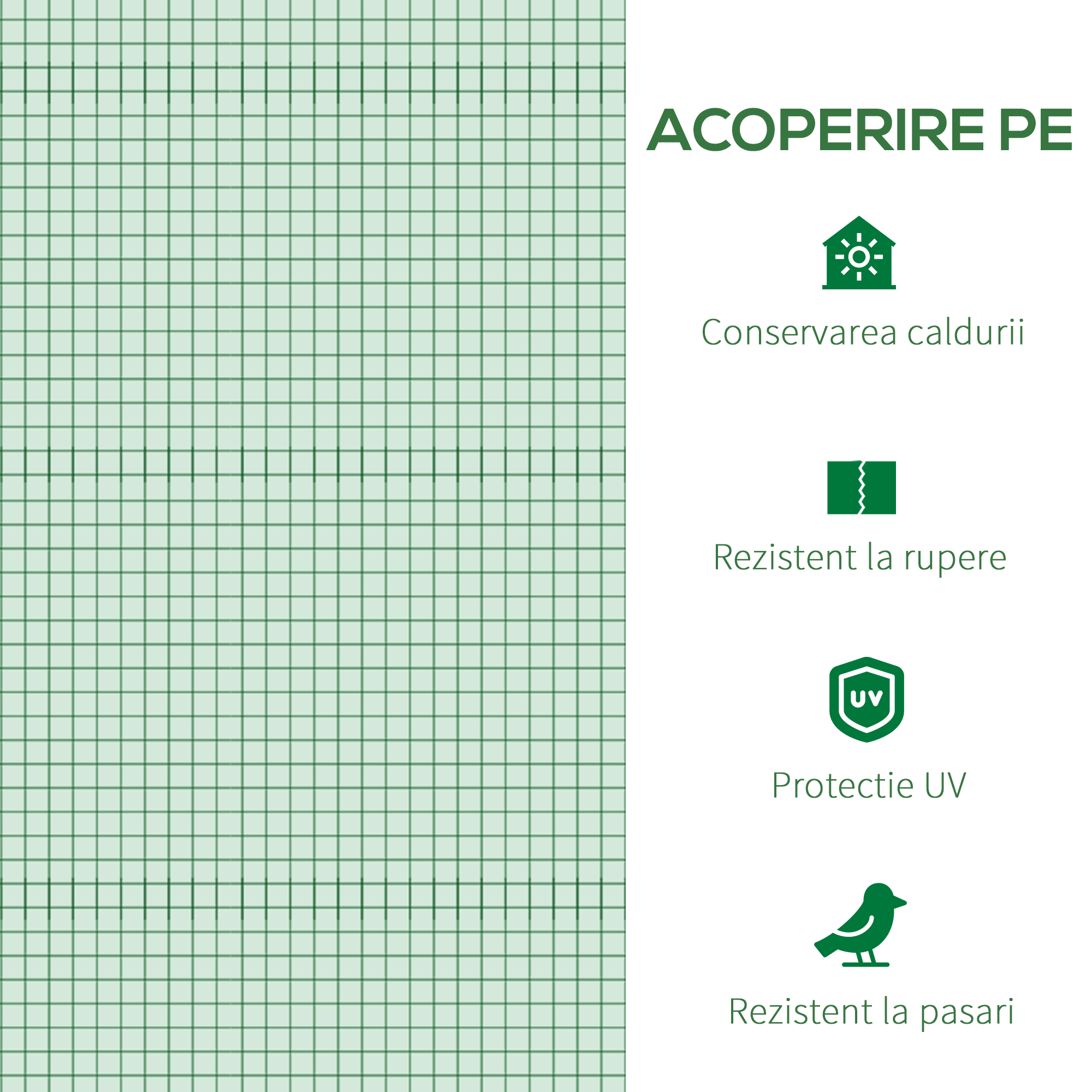  Prelata Sera 3×3×2 m - Cu 6 Ferestre, Usa Rulanta si Margini [5]