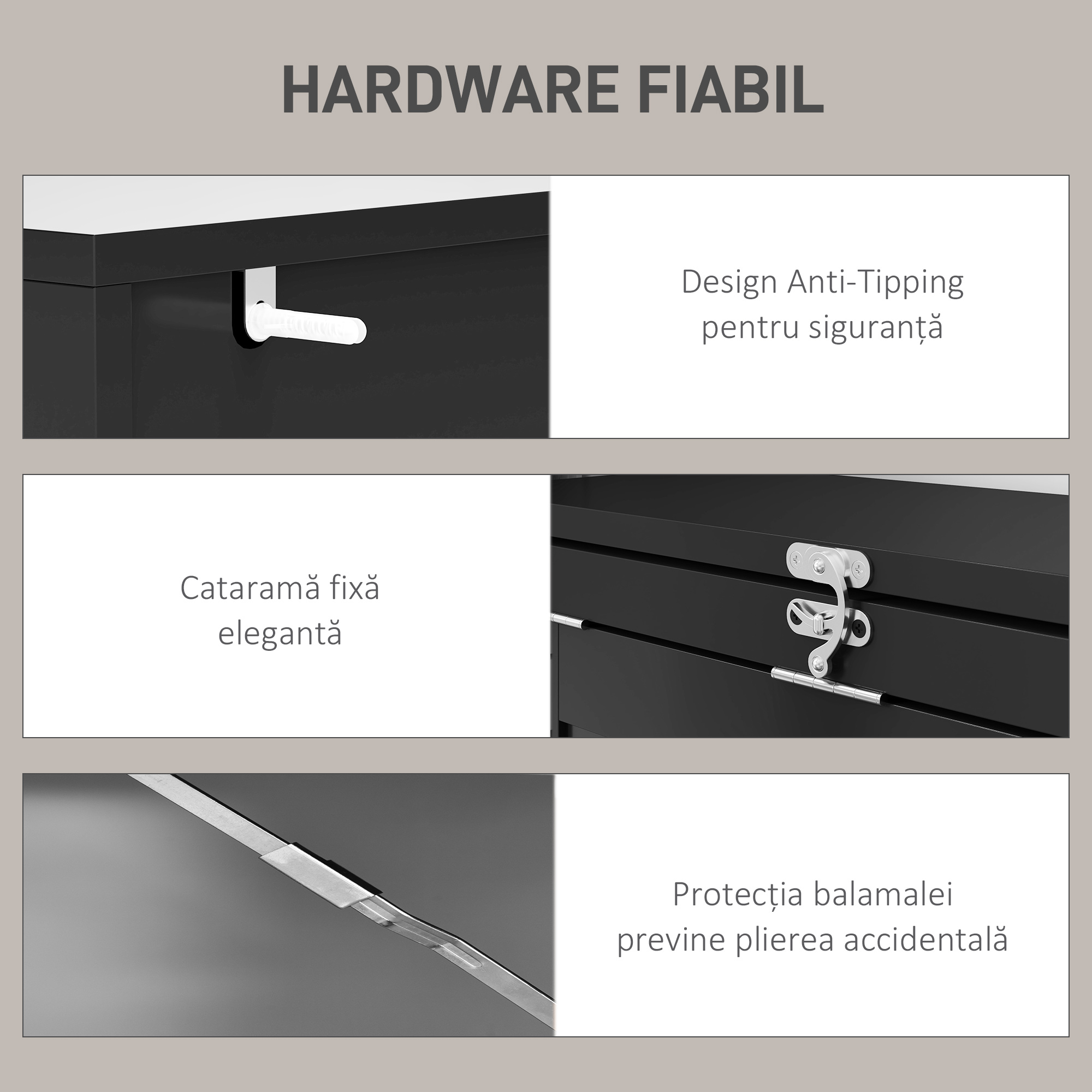  Birou Modern Pliabil cu Biblioteca si Tabla, din Lemn si Metal, 98x51x153 cm, Negru [6]