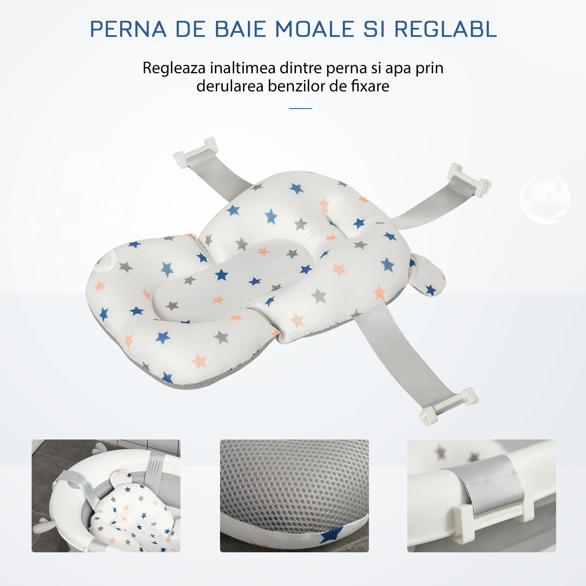  Cadita Pliabila Bebelusi - Cu Perna & Indicator Temperatura [5]