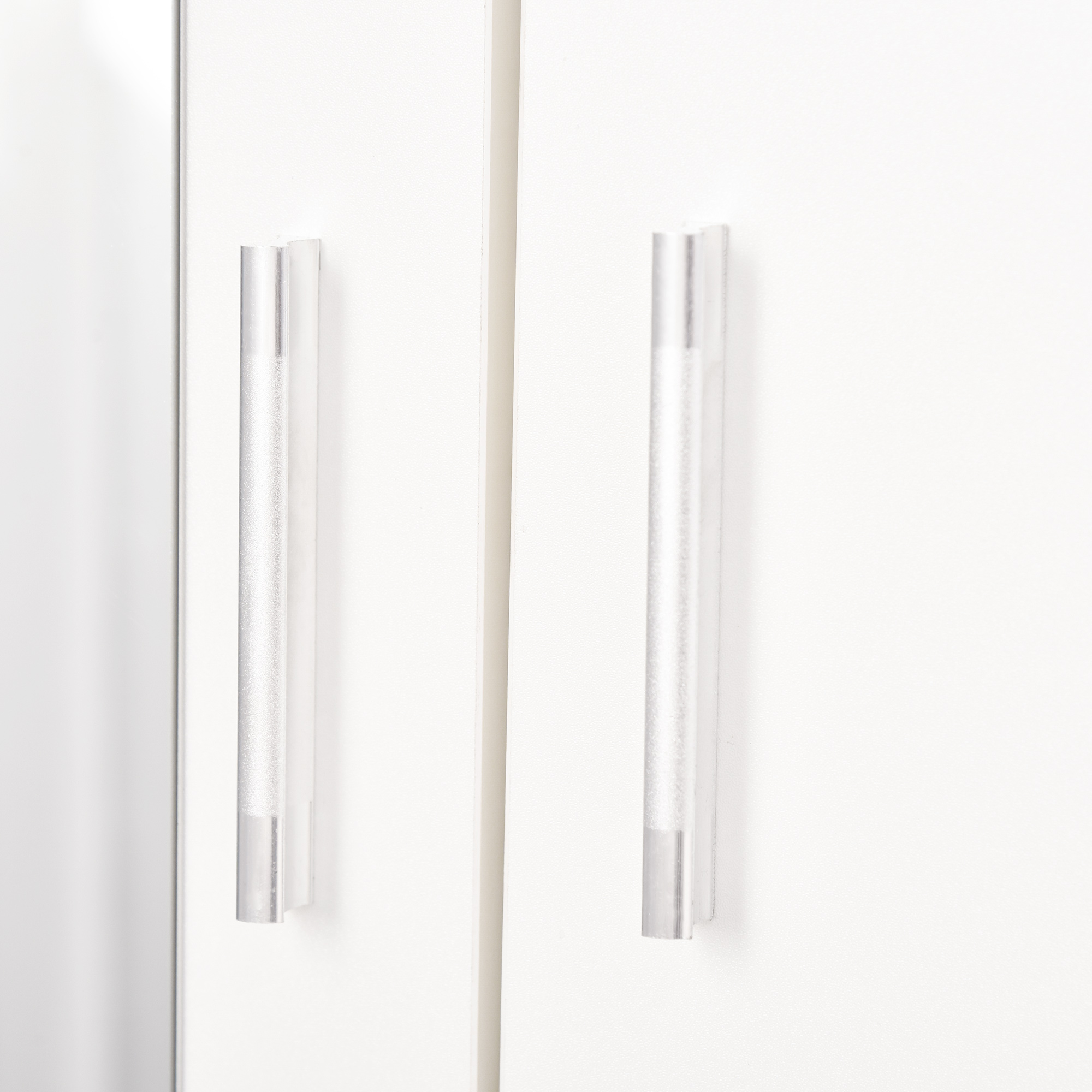  Garderoba Moderna - Alba cu Oglinda, 2 Usi & 3 Sertare [8]